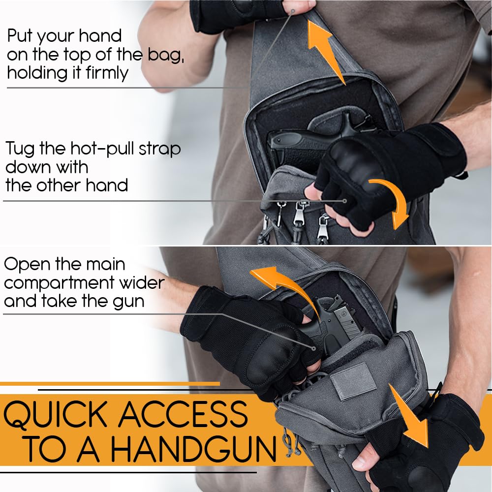 Tactical Bag with Patch - Gray - image 2