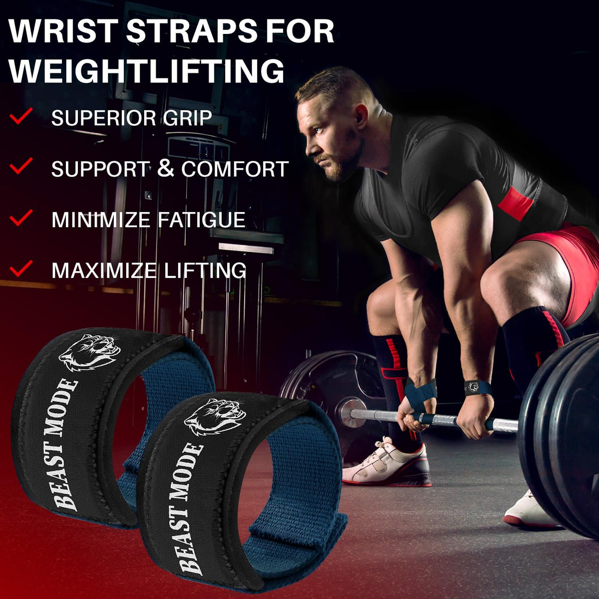 Wrist Straps – Arms on Fire – Navy Blue - image 2