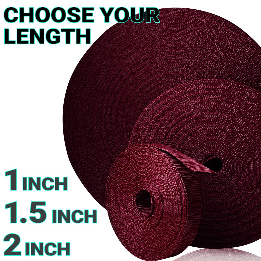 2" Inch Webbing – Burgundi – 25 Yards - image 9