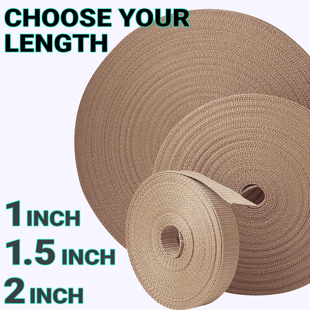 1 Inch Webbing – Beige – 25 Yards - image 9