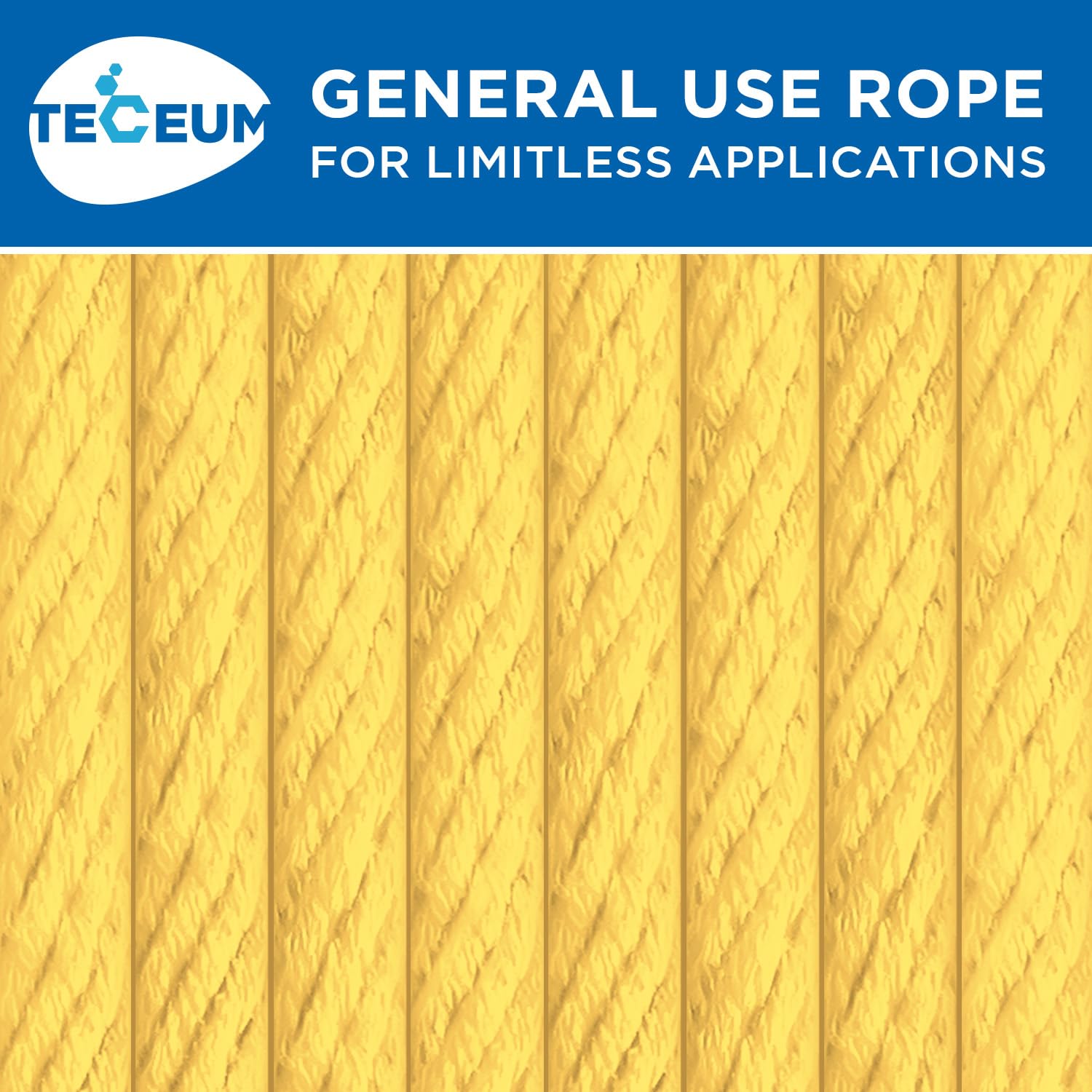 Rope Cotton 3/16" 50 ft Yellow - image 9