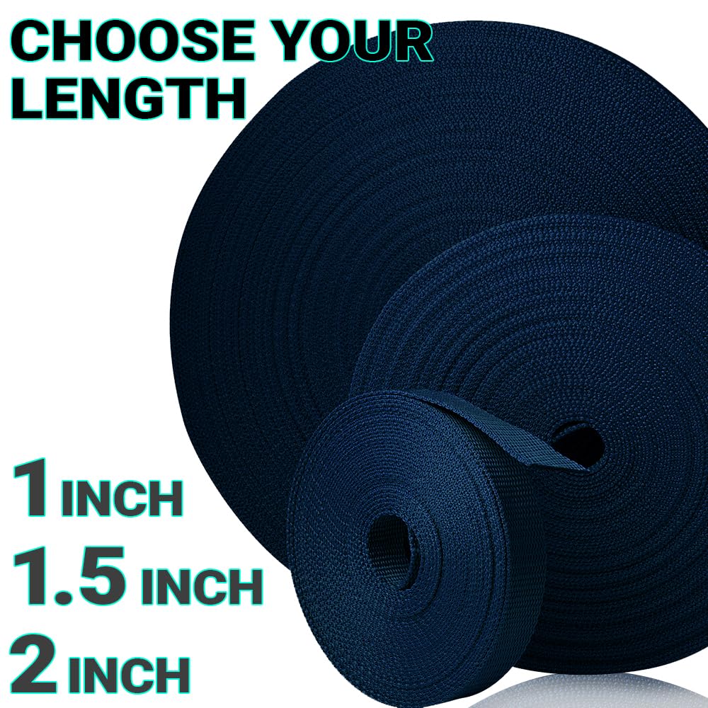 1 Inch Webbing – Navy Blue – 10 Yards - image 9
