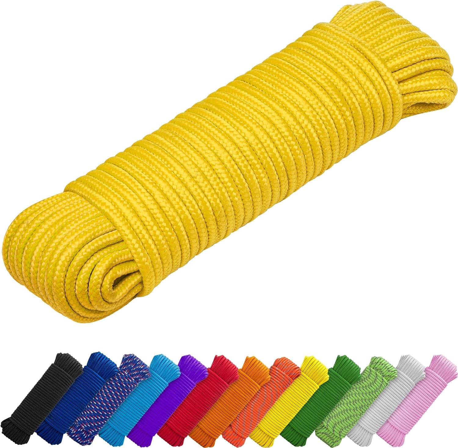 Rope Polypropylene 3/8" 90 ft Yellow - image 1