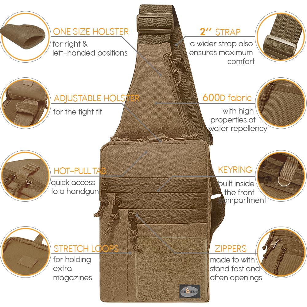 Tactical Bag with Patch - Coyote - image 5