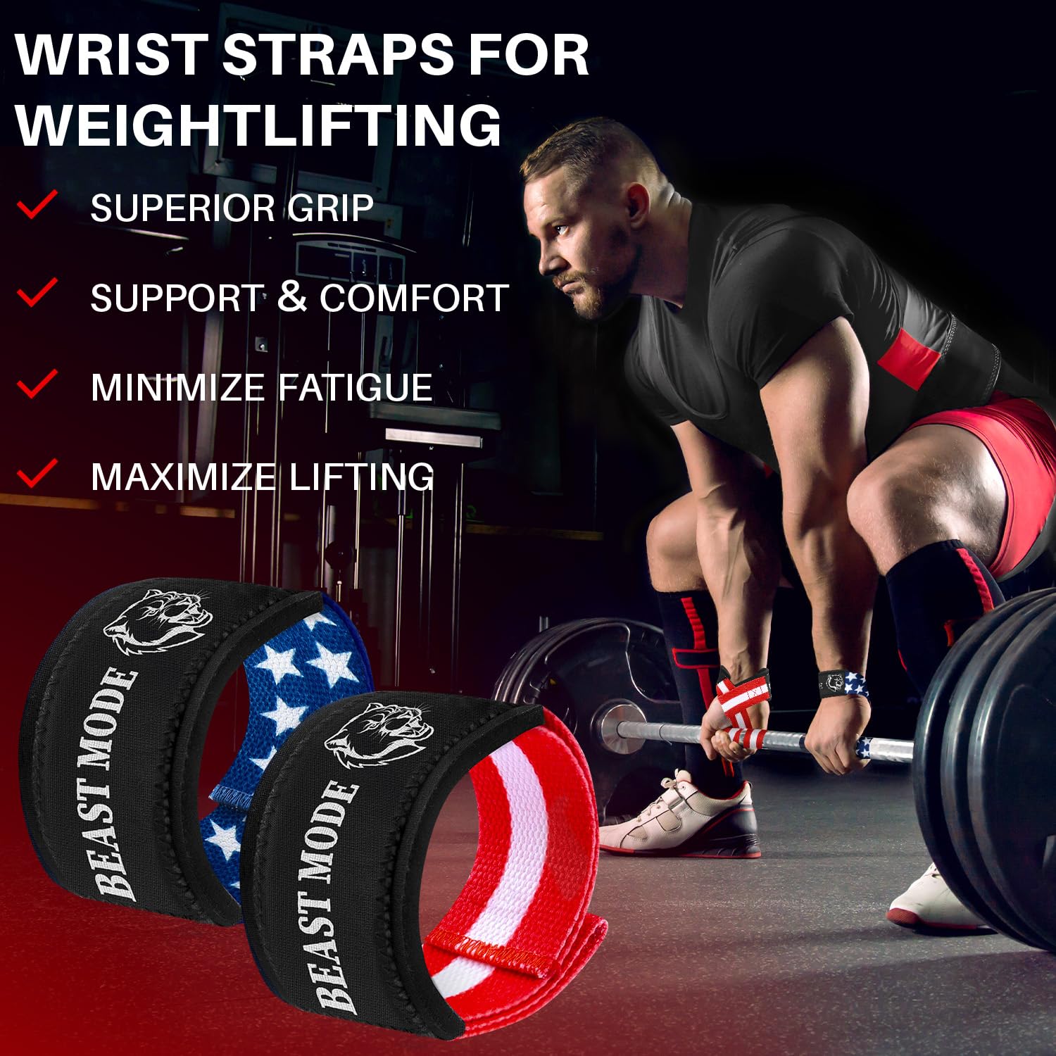Wrist Straps – Arms on Fire – US Flag - image 2