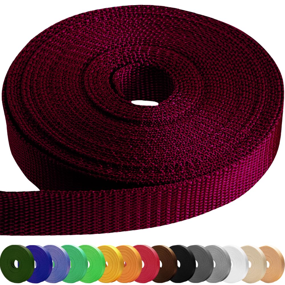 2" Inch Webbing – Burgundi – 25 Yards - image 1