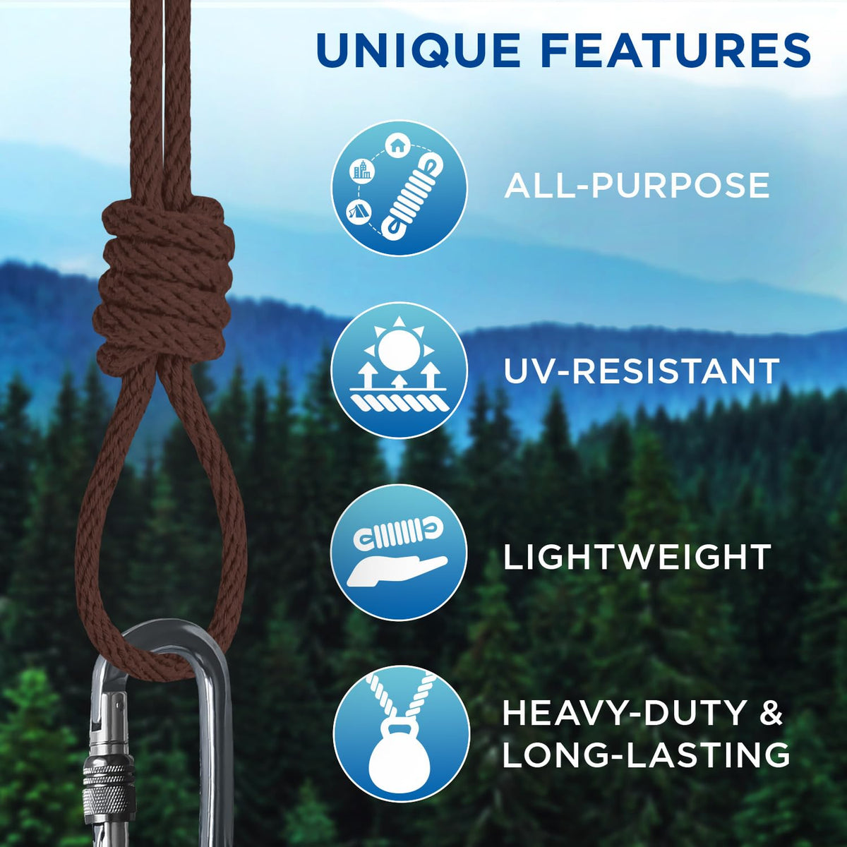 Rope Cotton 3/16" 100 ft Brown - image 4