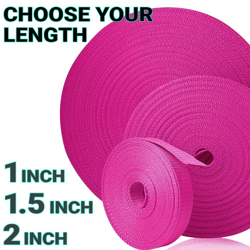 1.5" Inch Webbing – Hot Pink (prev Barbie Pink) – 10 Yards - image 9