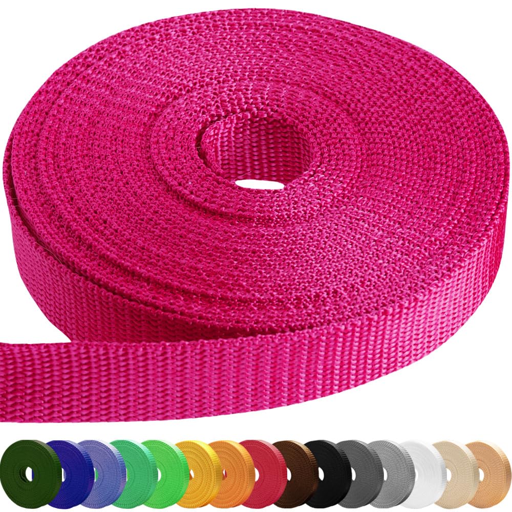 2" Inch Webbing – Hot Pink (prev Barbie Pink) – 10 Yards - image 1