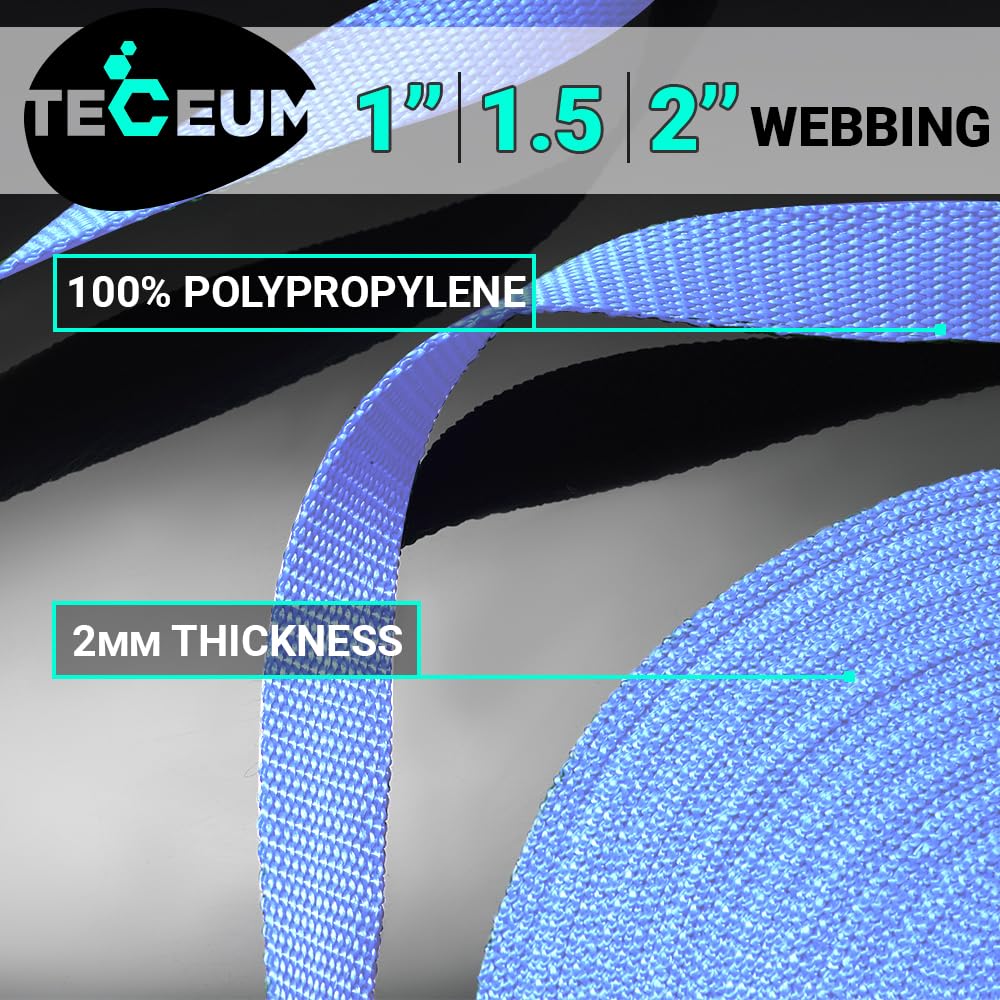 1 Inch Webbing – Baby Blue – 50 Yards - image 2