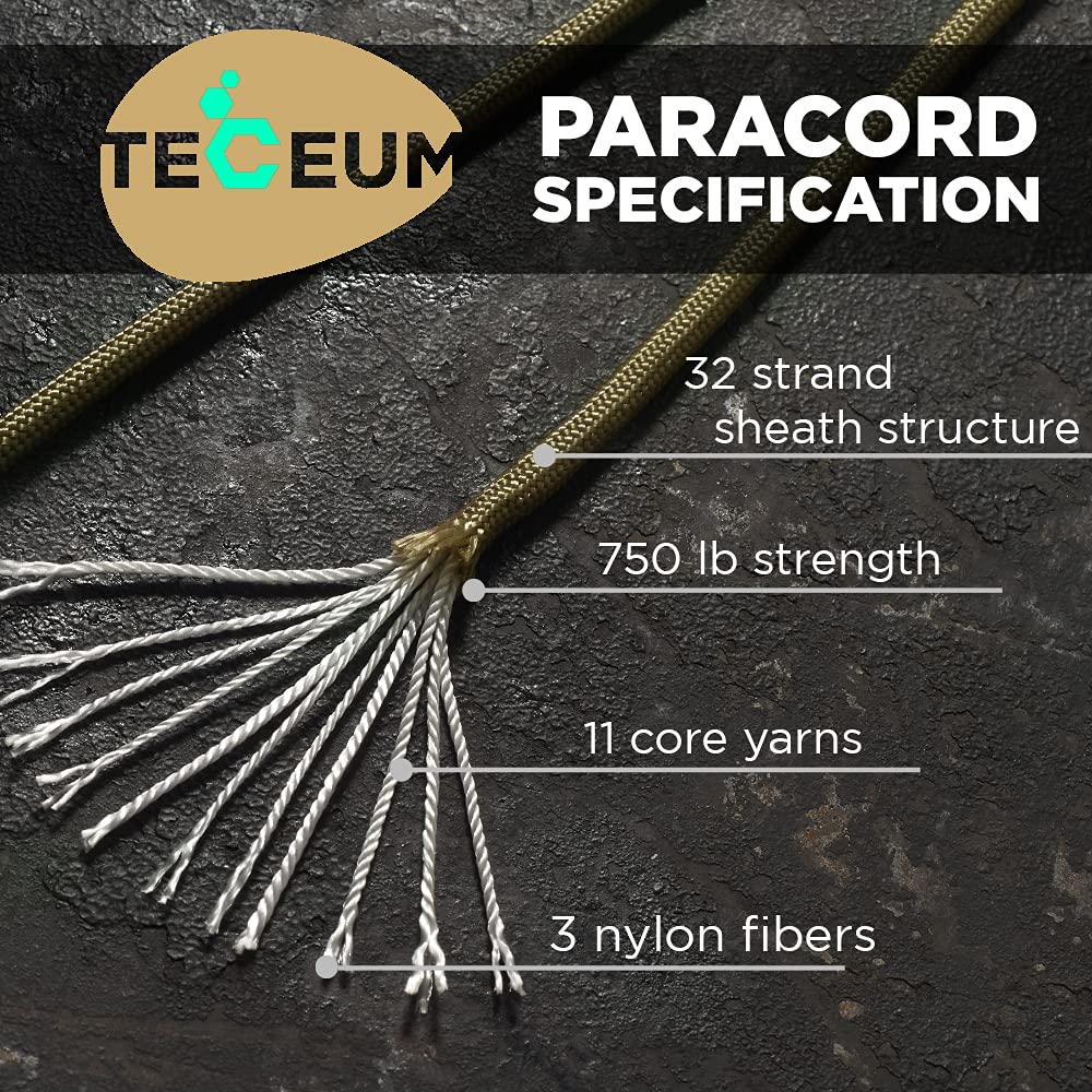 Paracord IV 750 Coyote Brown – 200 ft - image 2