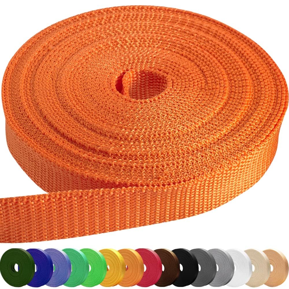 1.5" Inch Webbing – Orange – 25 Yards - image 1