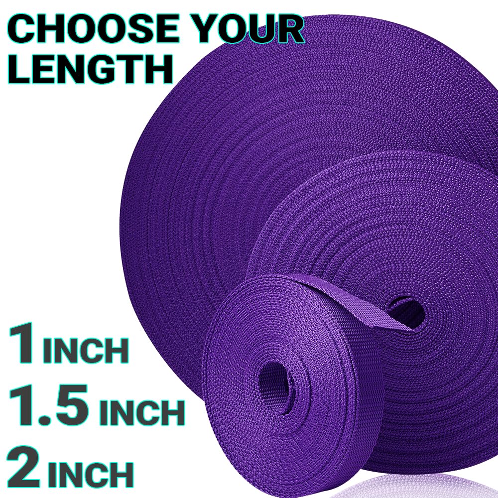 1 Inch Webbing – Dark Purple – 10 Yards - image 9