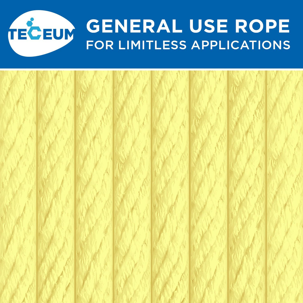 Rope Cotton 3/16" 100 ft Pastel Yellow - image 9