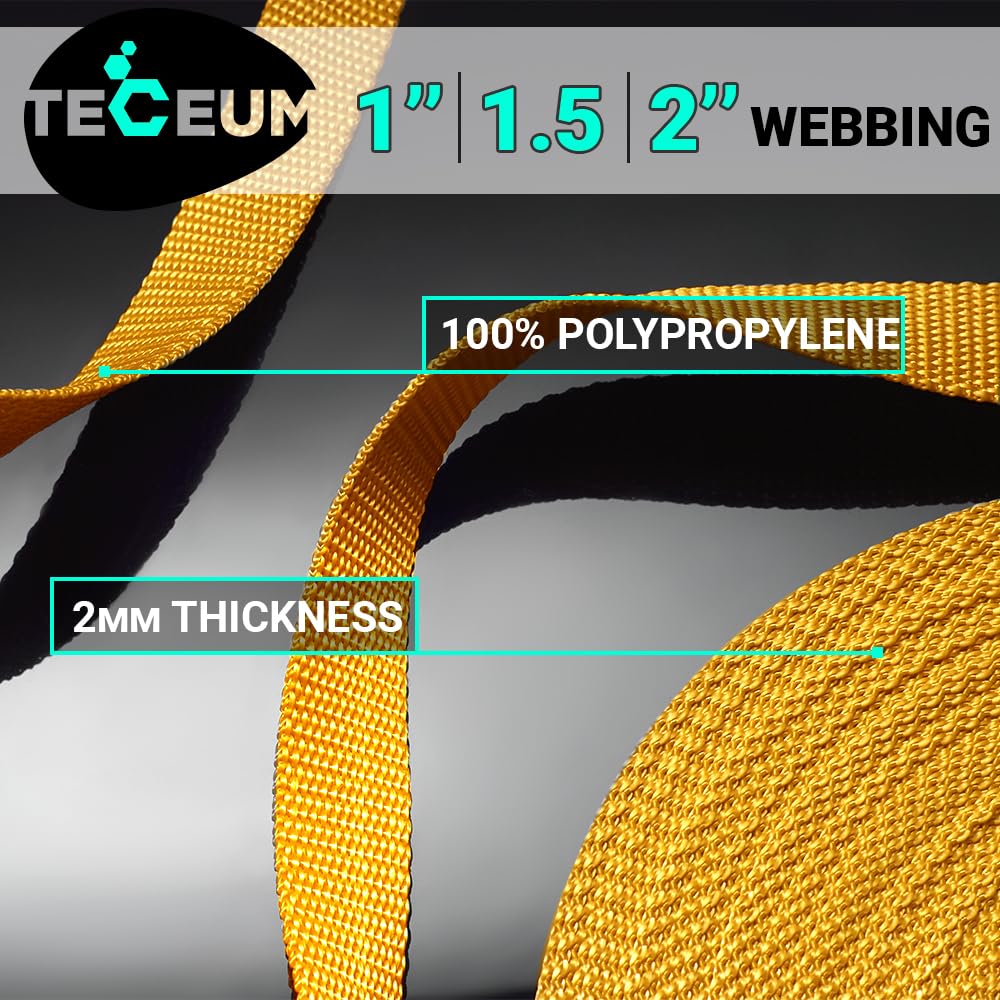 2" Inch Webbing – Gold (new) – 50 Yards - image 2