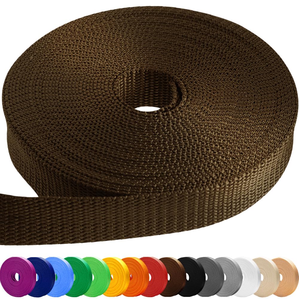 2" Inch Webbing – Brown – 10 Yards - image 1
