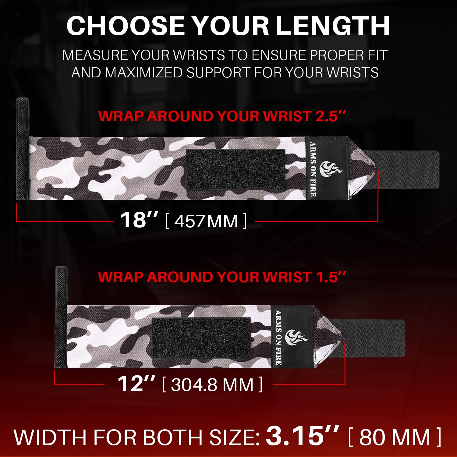 Wrist Wraps – Beast Mode – Black Camo – 12 - image 5
