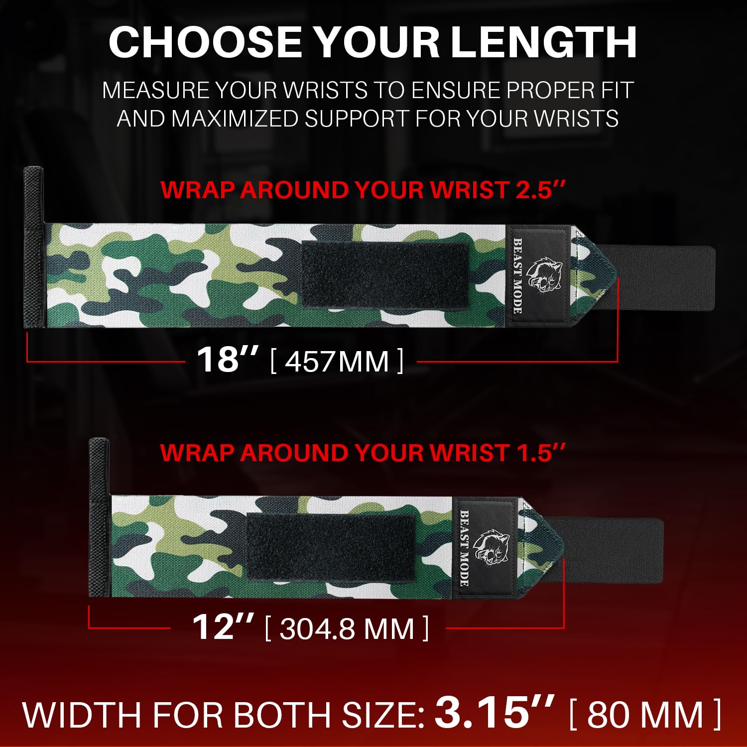 Wrist Wraps – Beast Mode – Camo – 12 - image 5