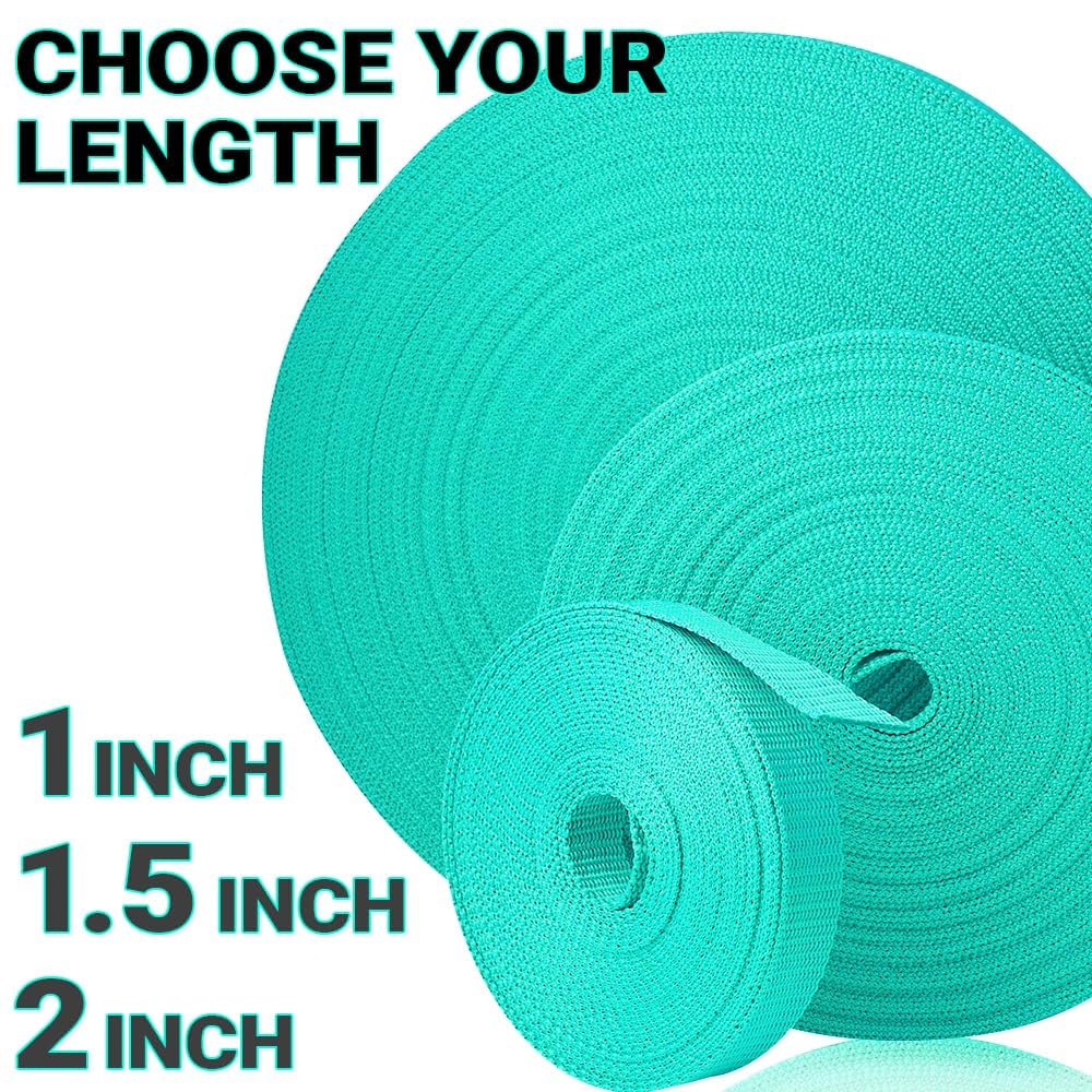1.5" Inch Webbing – Turquoise – 10 Yards - image 9