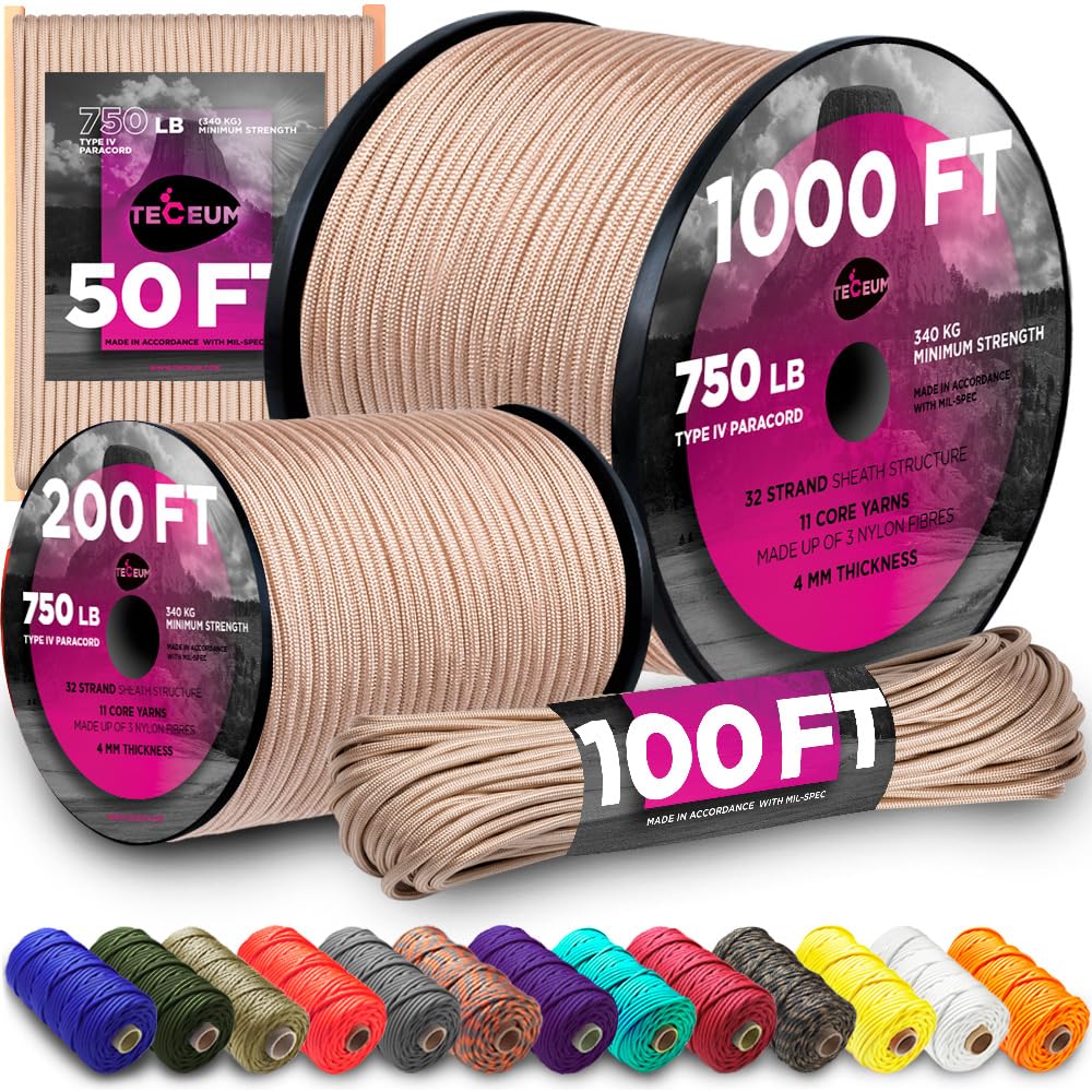 Paracord IV 750 Beige – 200 ft - image 1