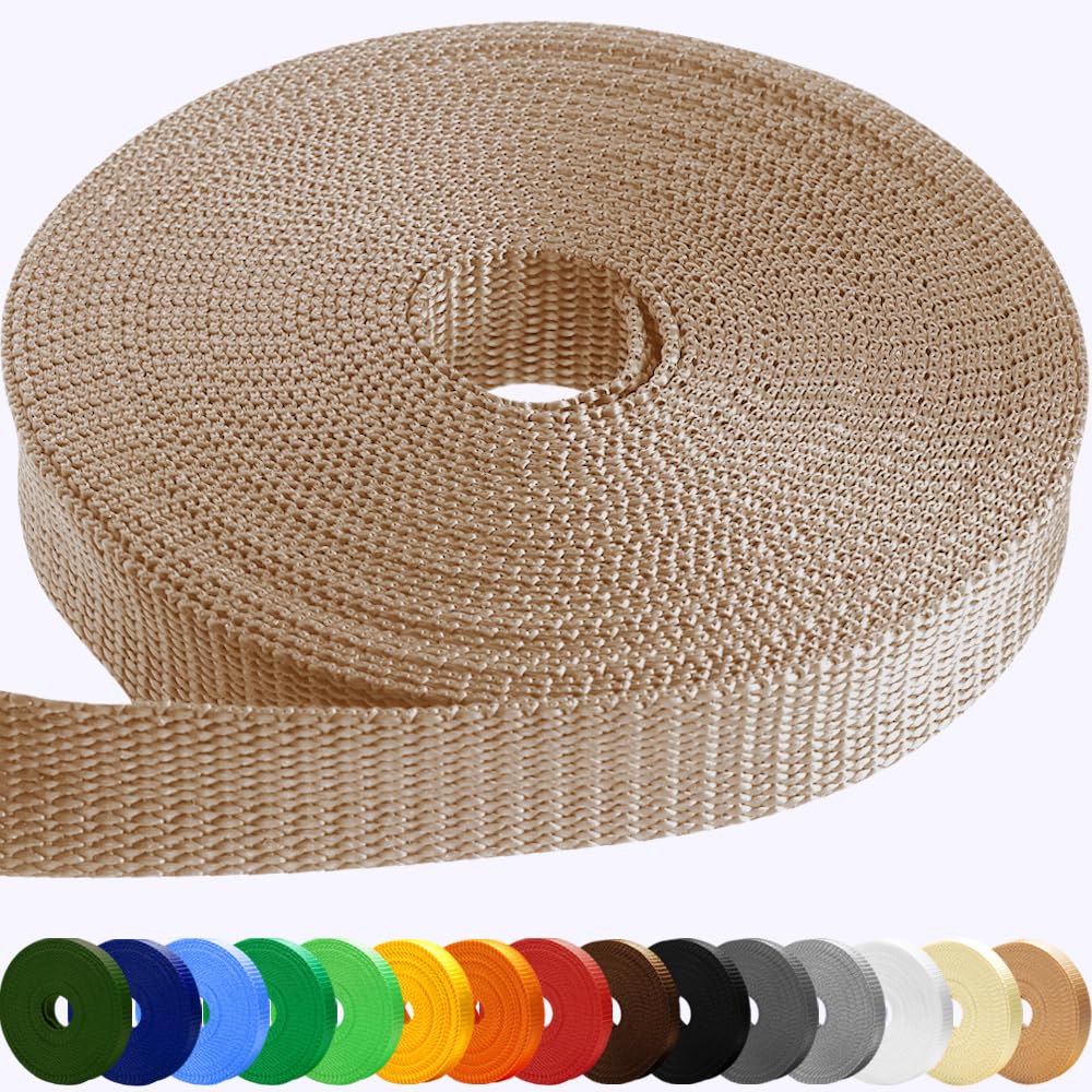 1.5" Inch Webbing – Beige – 10 Yards - image 1