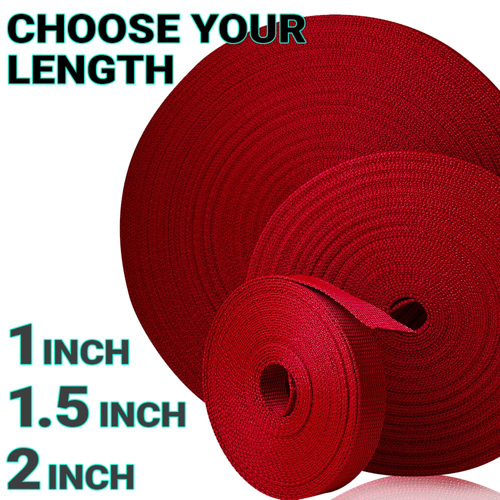 1 Inch Webbing – Red – 25 Yards - image 9