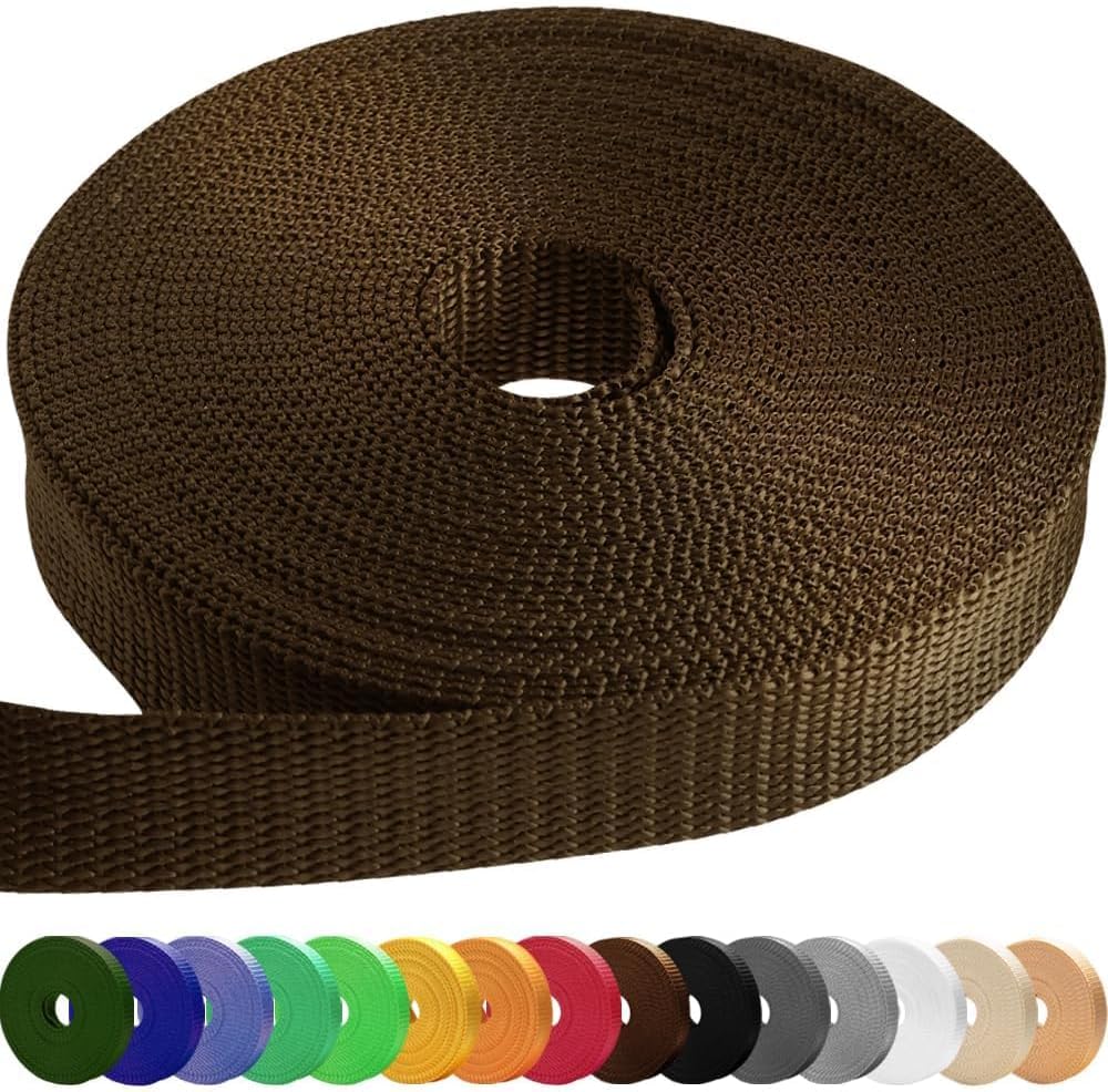 3/4 Inch Webbing – Brown – 10 Yards - image 1