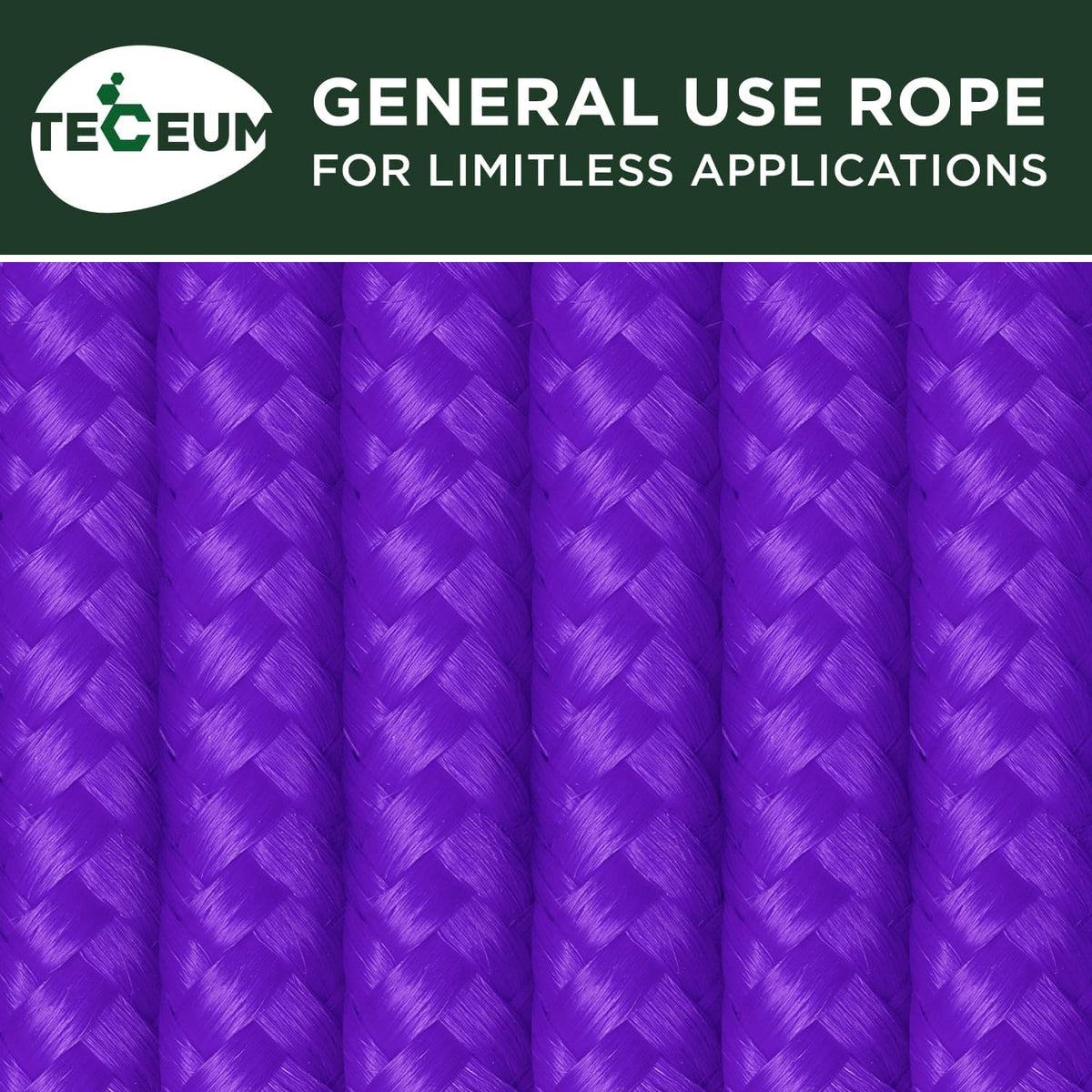 Rope Polypropylene 1/4" 90 ft Purple - image 9