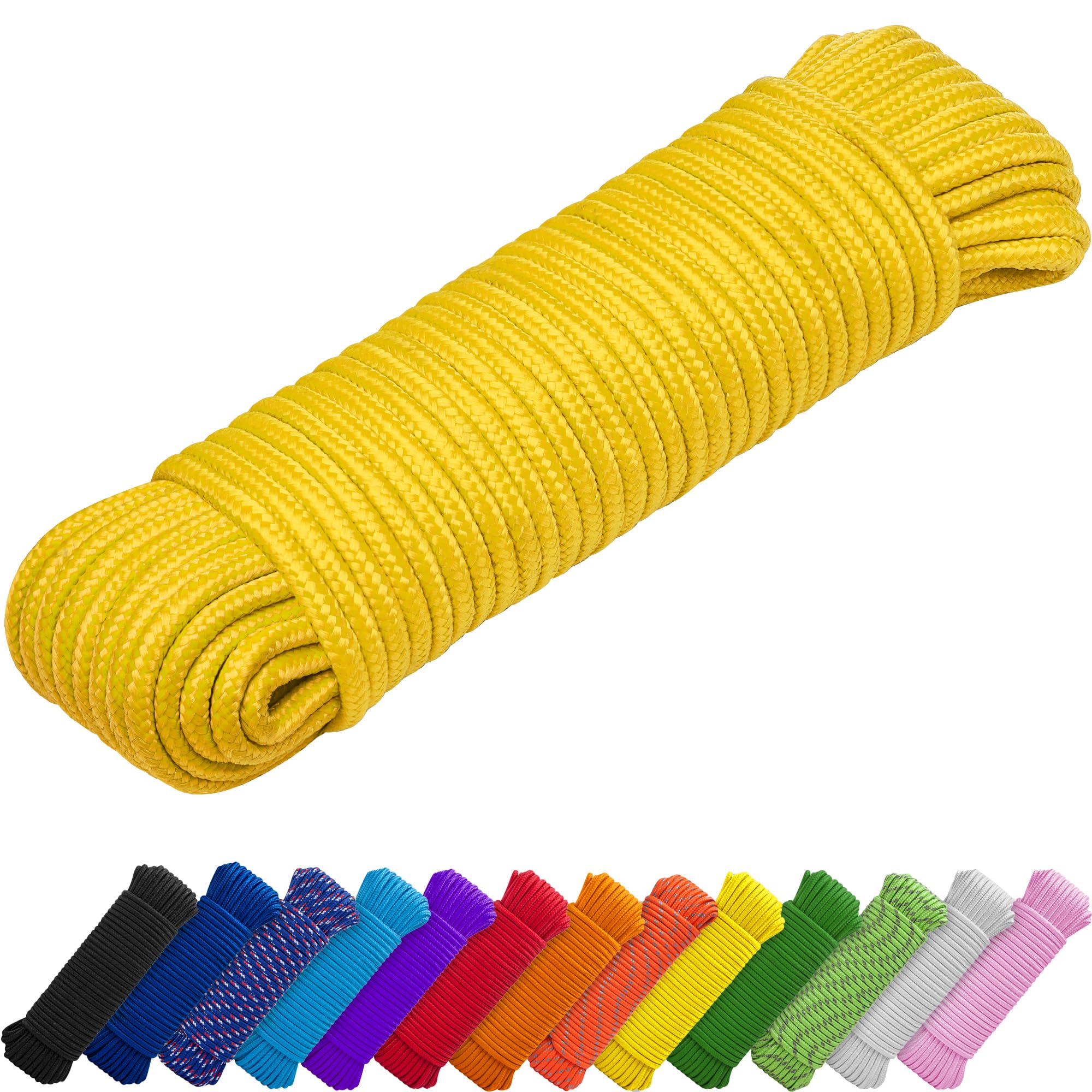 Rope Polypropylene 1/4" 150 ft Yellow - image 1