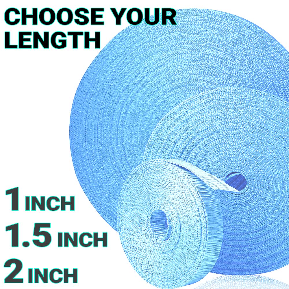 1 Inch Webbing – Baby Blue – 50 Yards - image 9