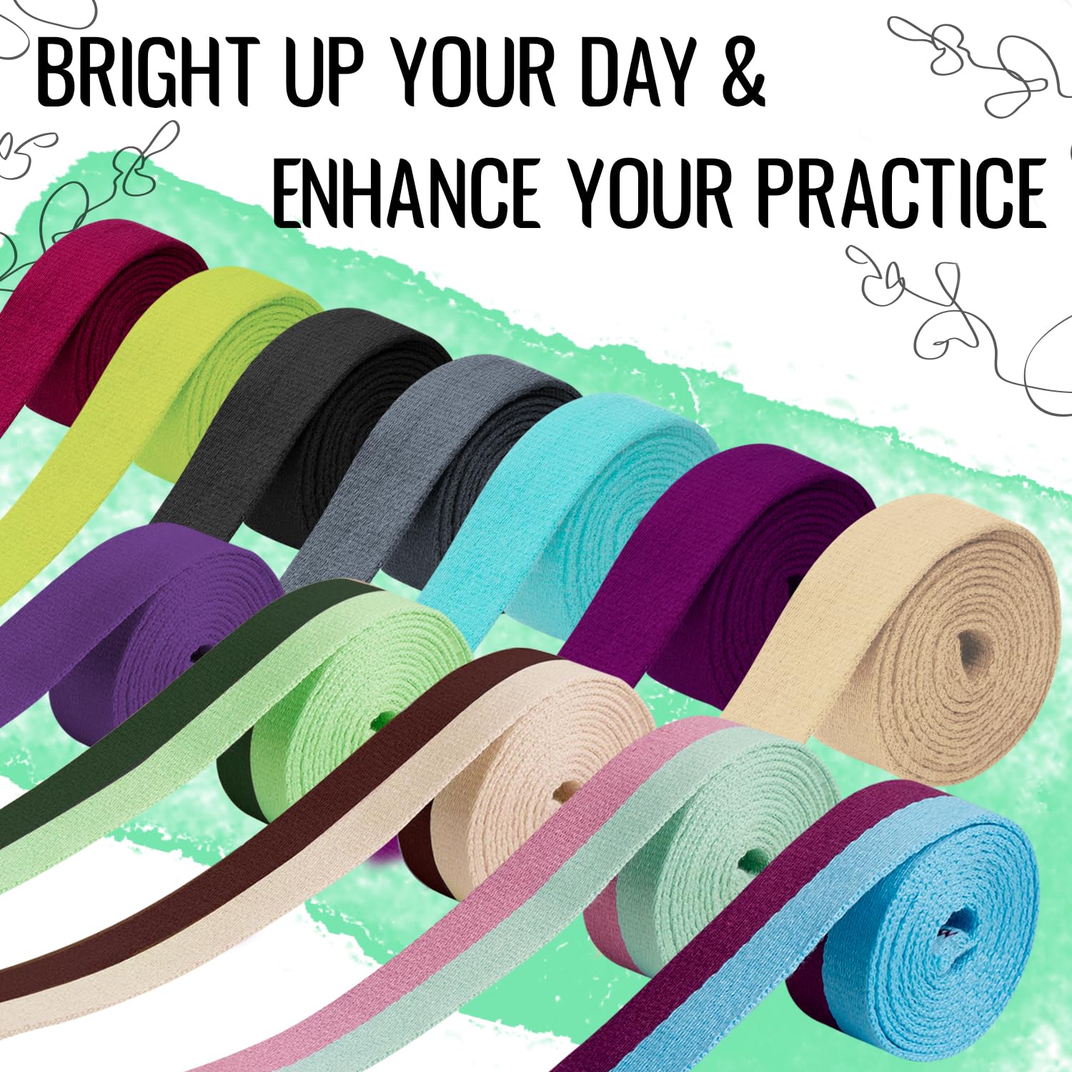 Yoga Mat Straps – Polycotton – Purple Blue – 64 IN - image 7