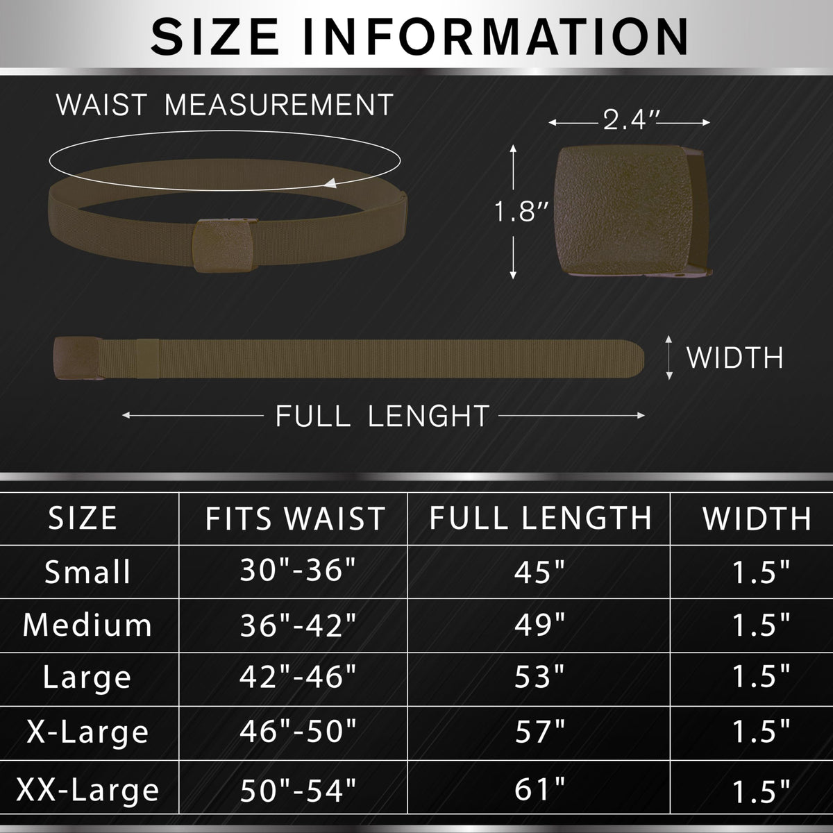 Tactical Belt – Brown – B2 – S - image 7