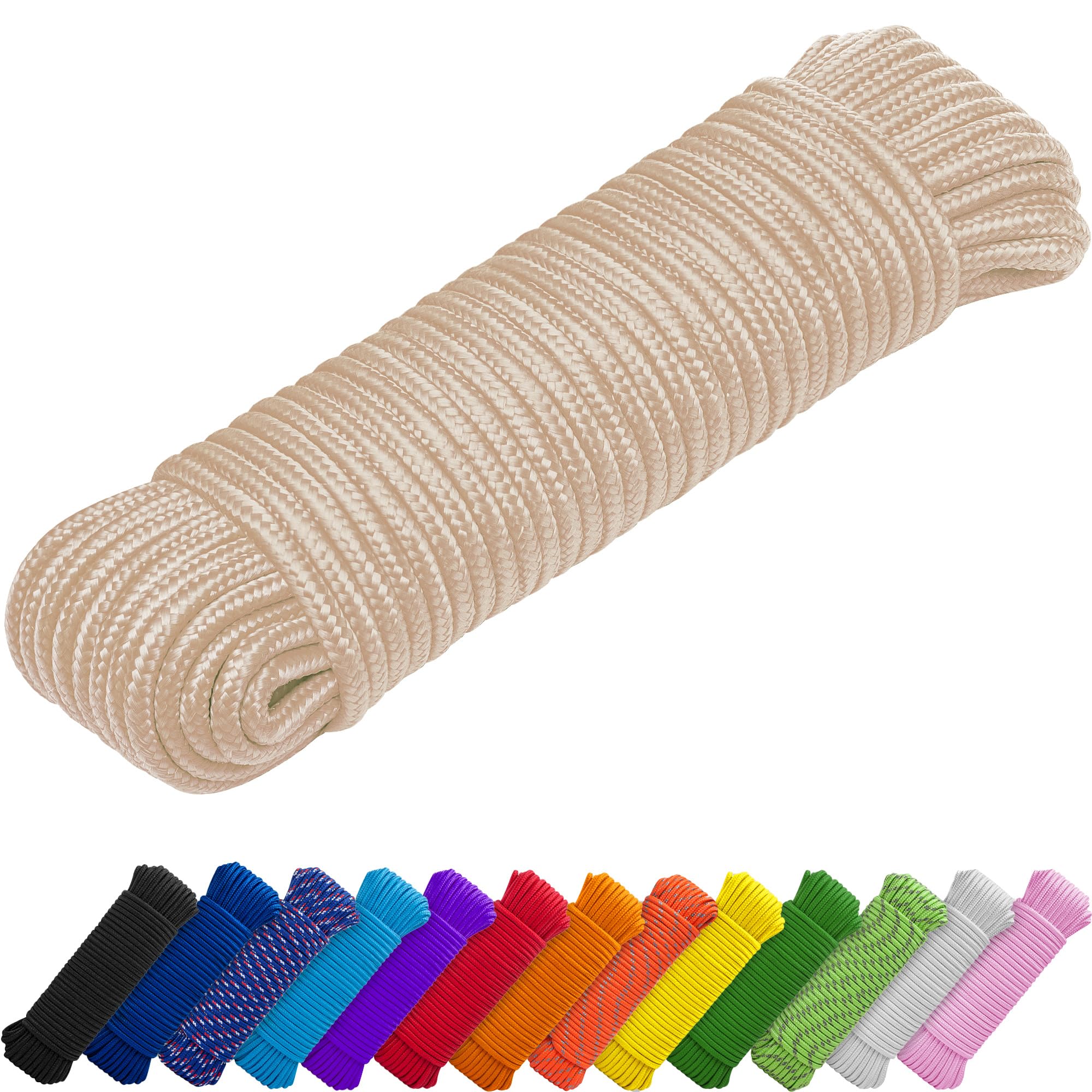 Rope Polypropylene 1/4" 150 ft Beige - image 1