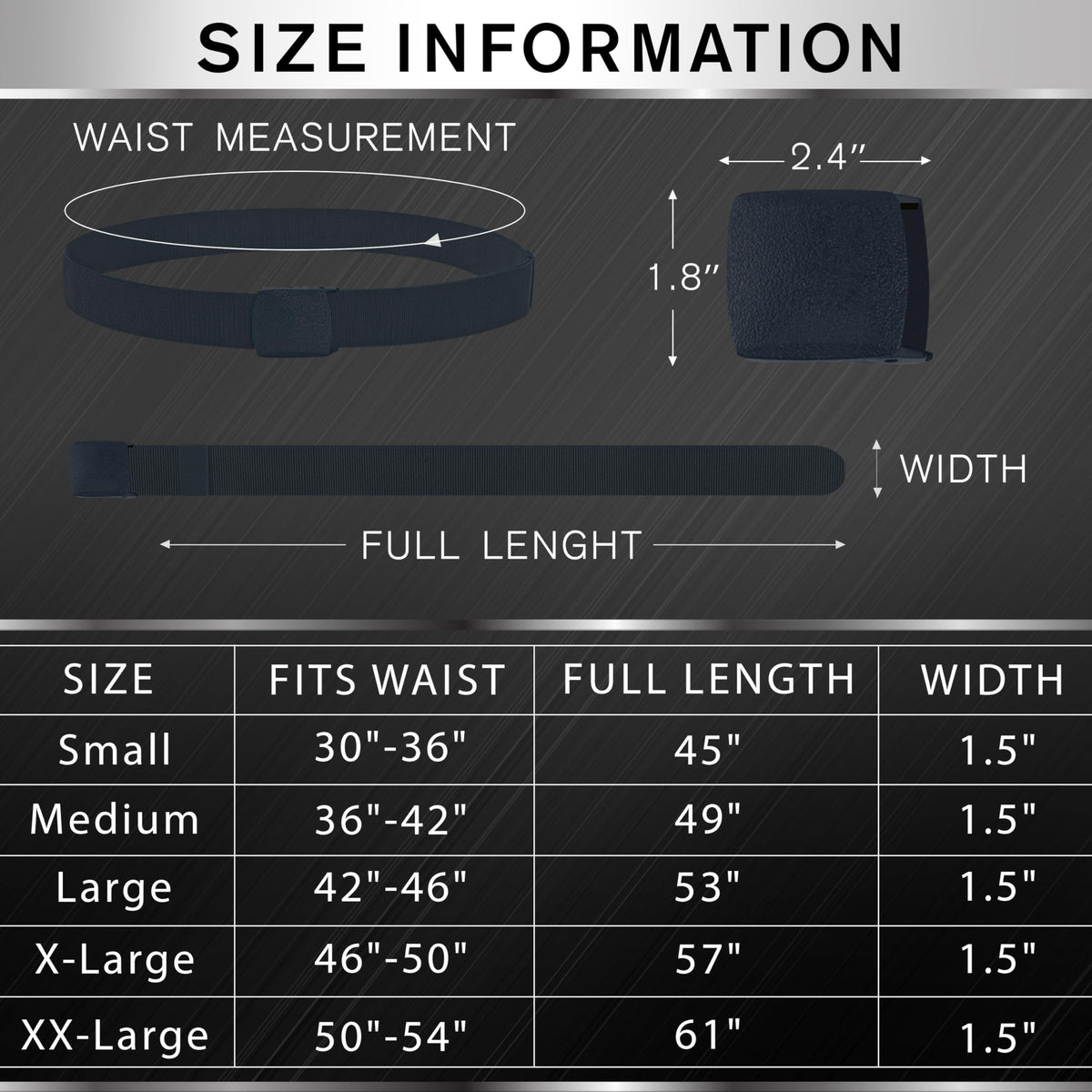 Tactical Belt – Navy Blue – B2 – M - image 7