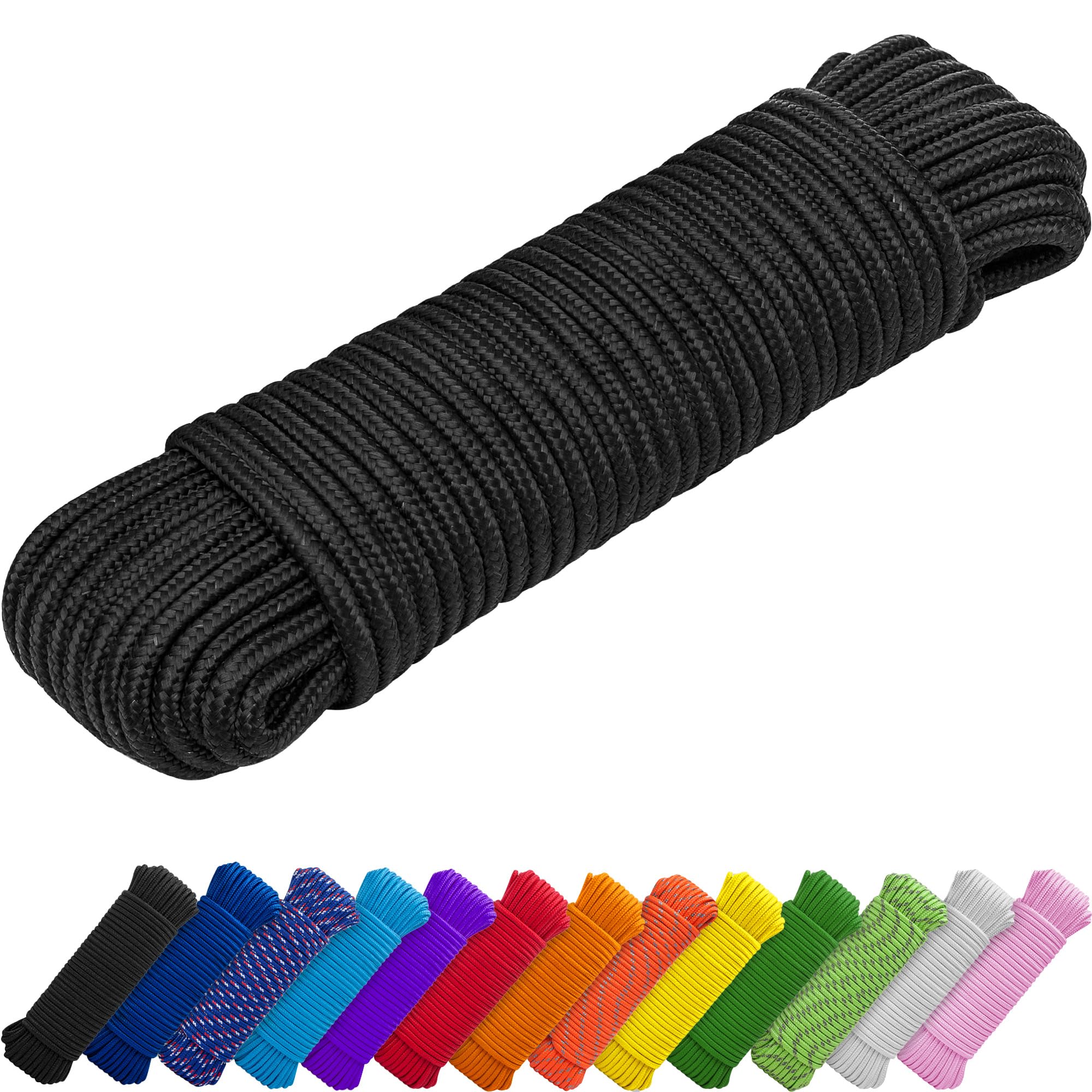 Rope Polypropylene 1/4" 90 ft Black - image 1
