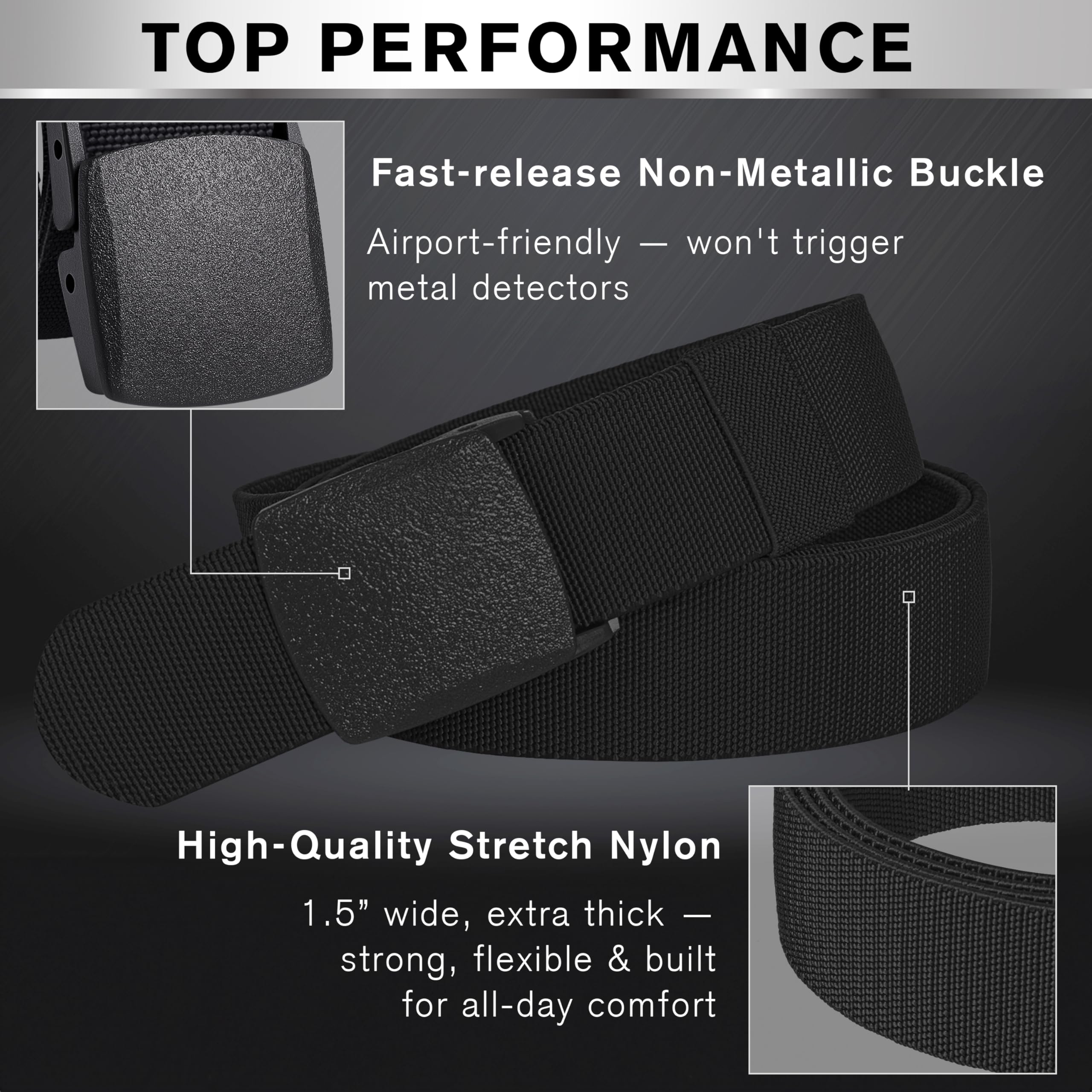 Tactical Belt – Black – B2 – M - image 4