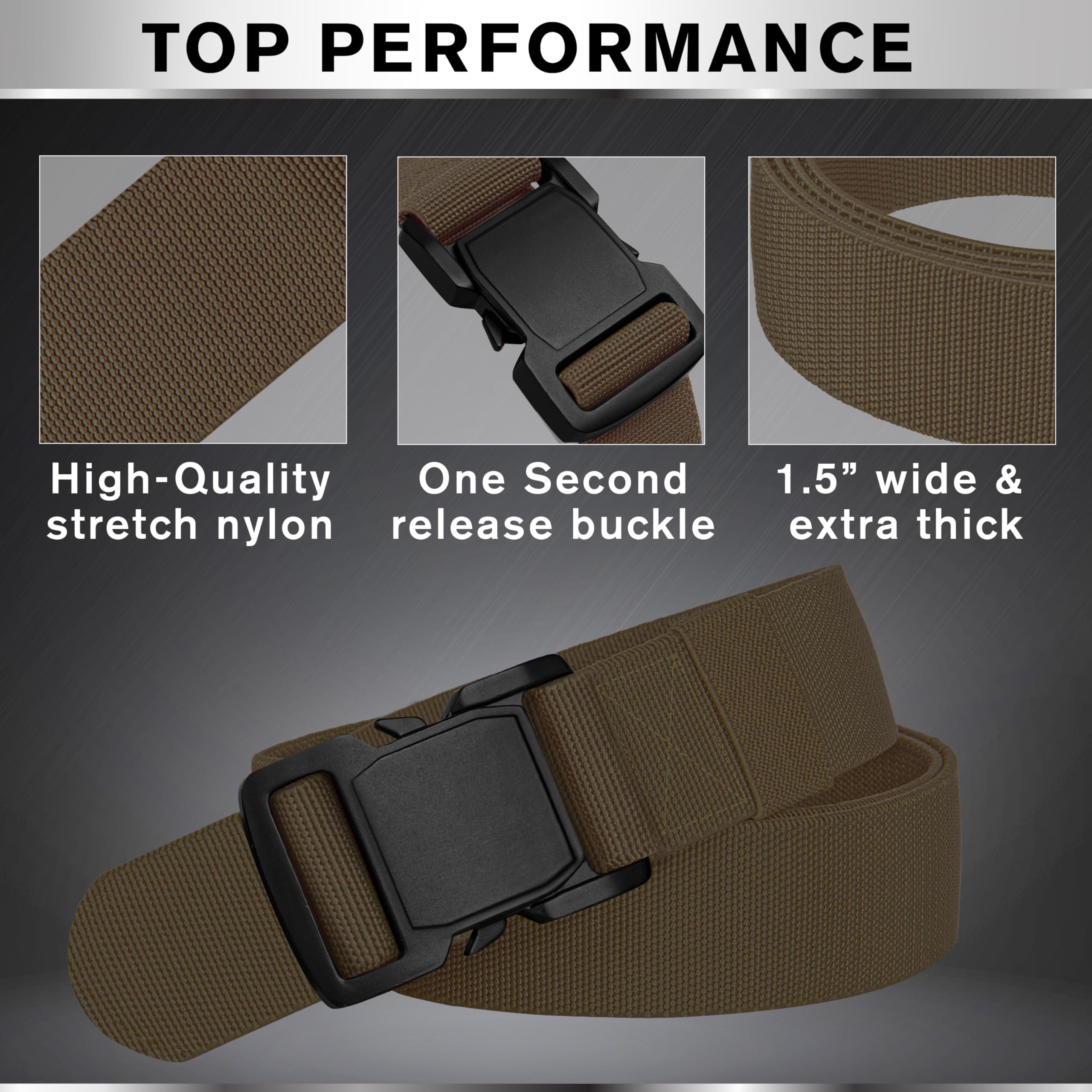Tactical Belt – Brown – B5 – S - image 4
