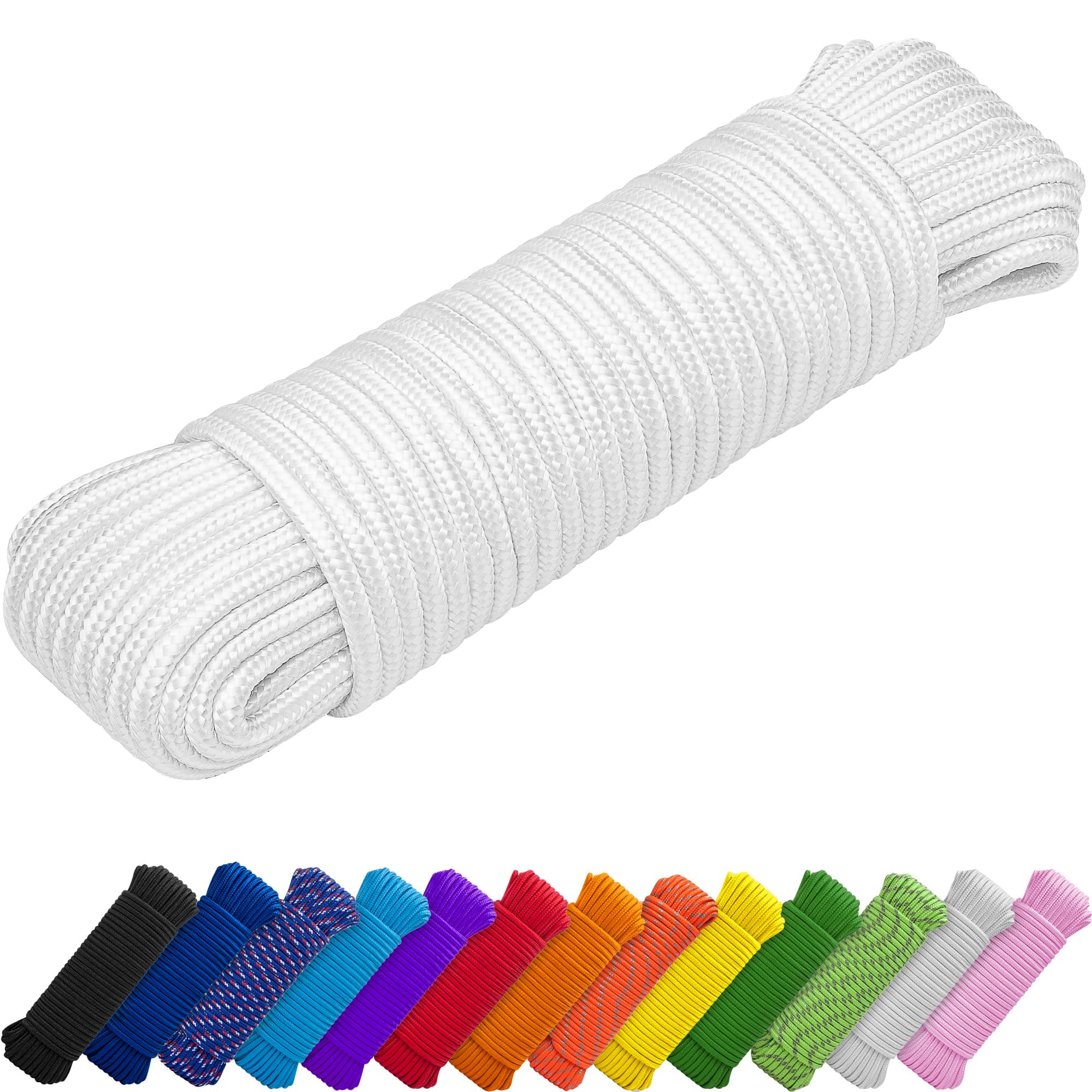 Rope Polypropylene 1/4" 90 ft White - image 1