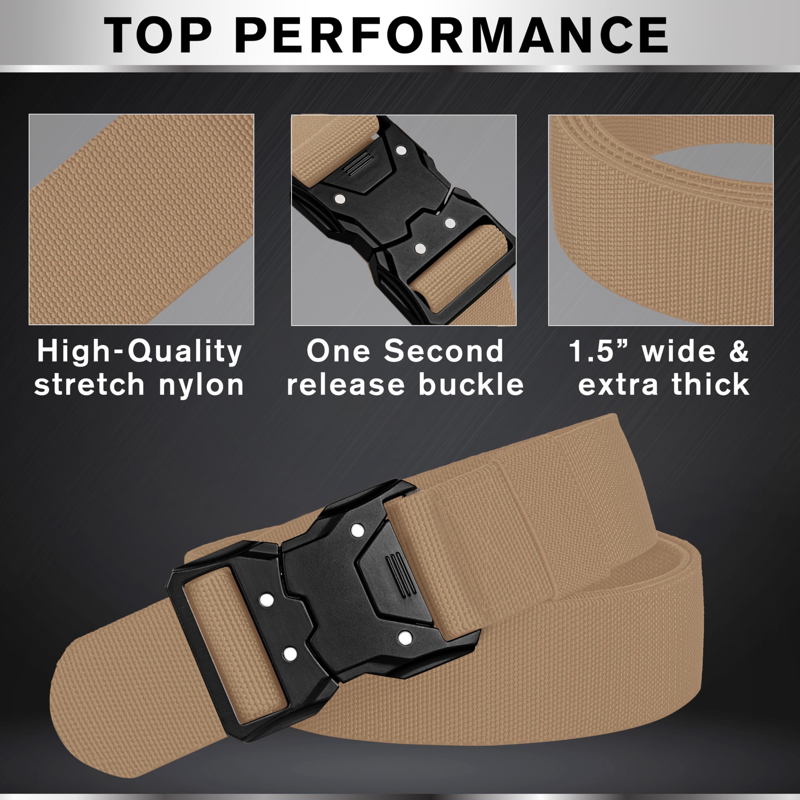 Tactical Belt – Coyote – B6 – M - image 3
