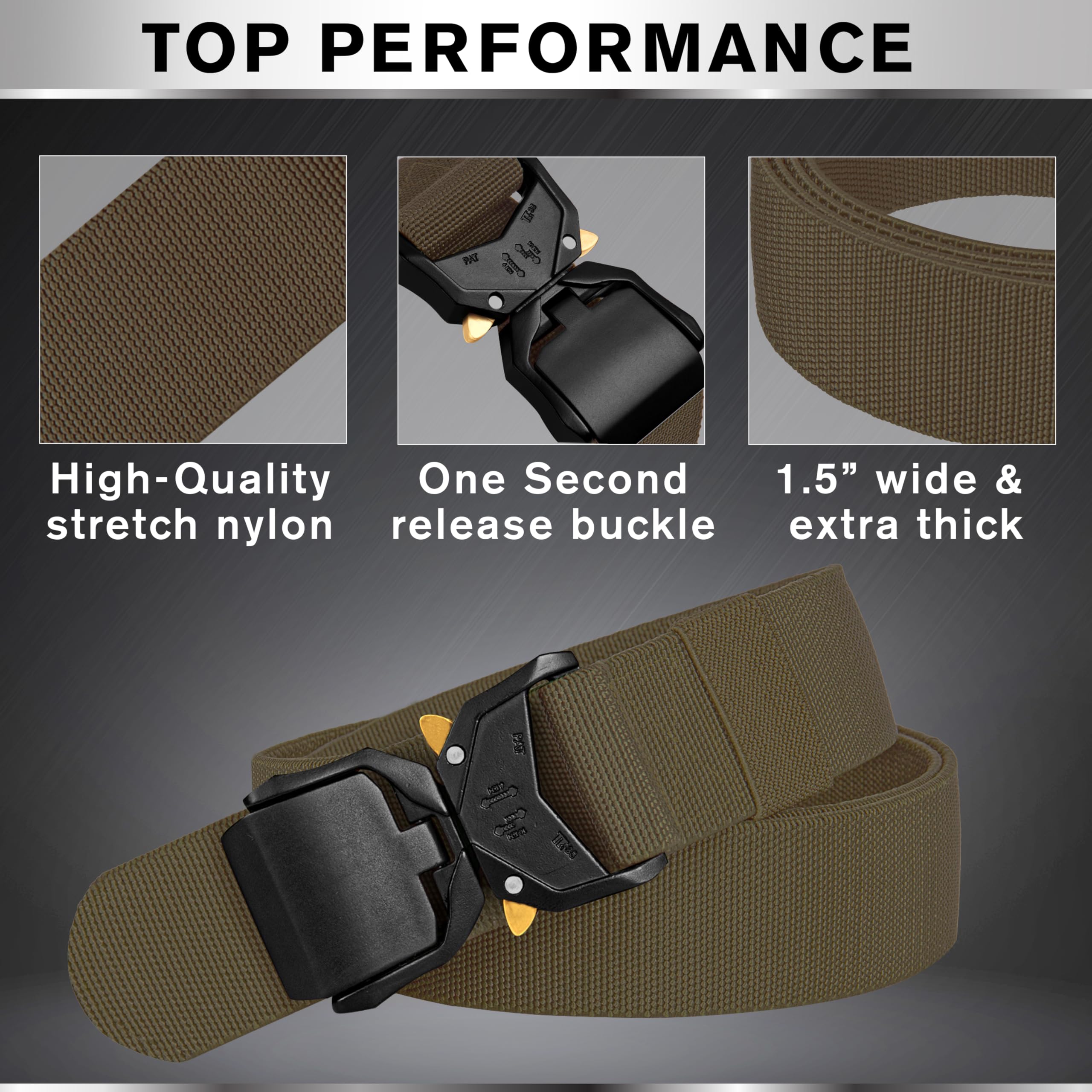 Tactical Belt – Brown – B1 – M - image 3