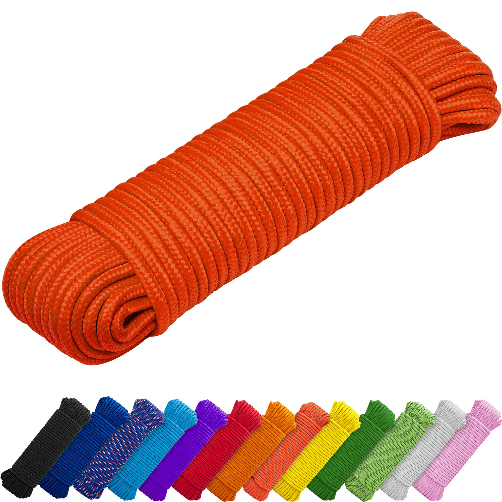 Rope Polypropylene 1/4" 150 ft Orange - image 1