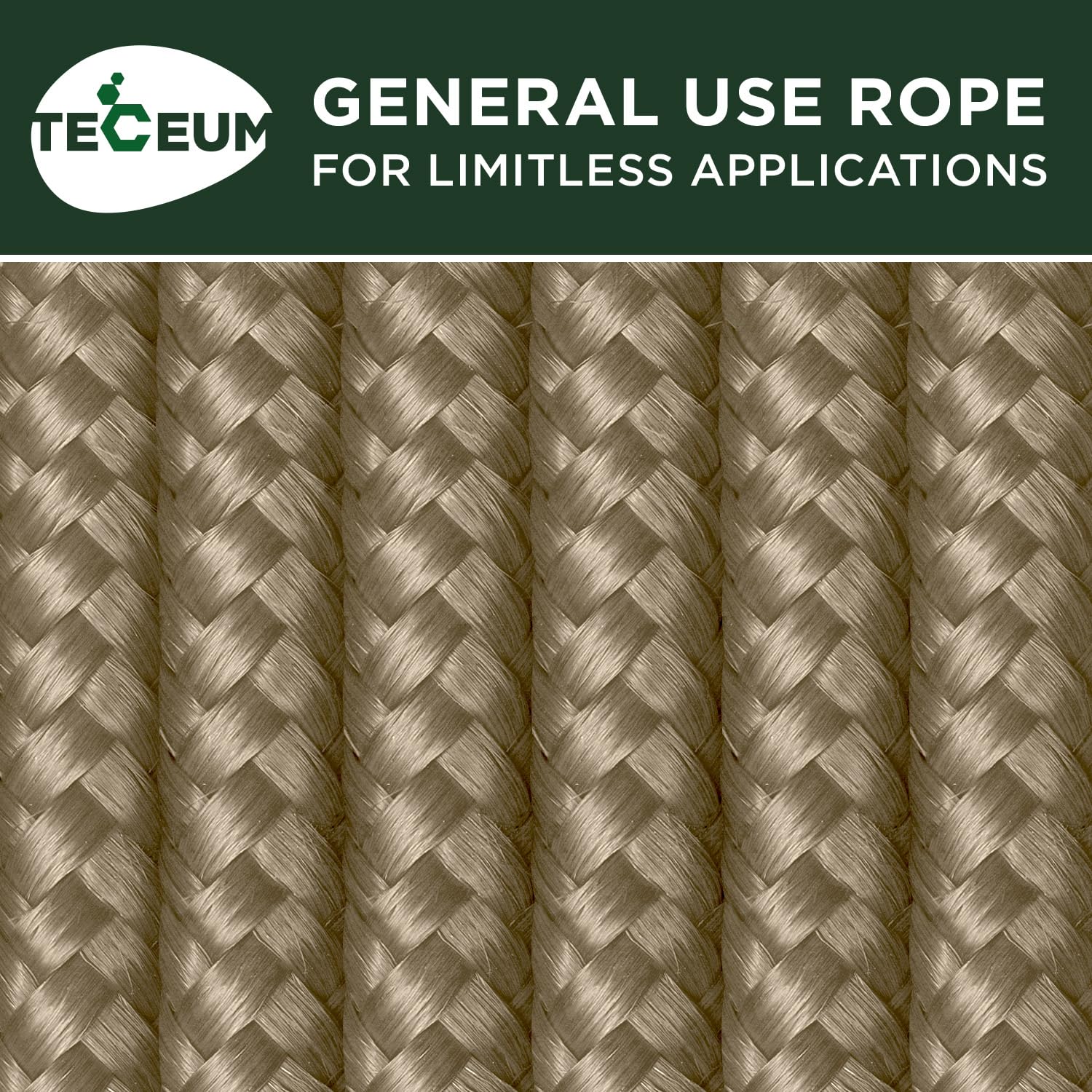 Rope Polypropylene 3/8" 90 ft Coyote Brown - image 9