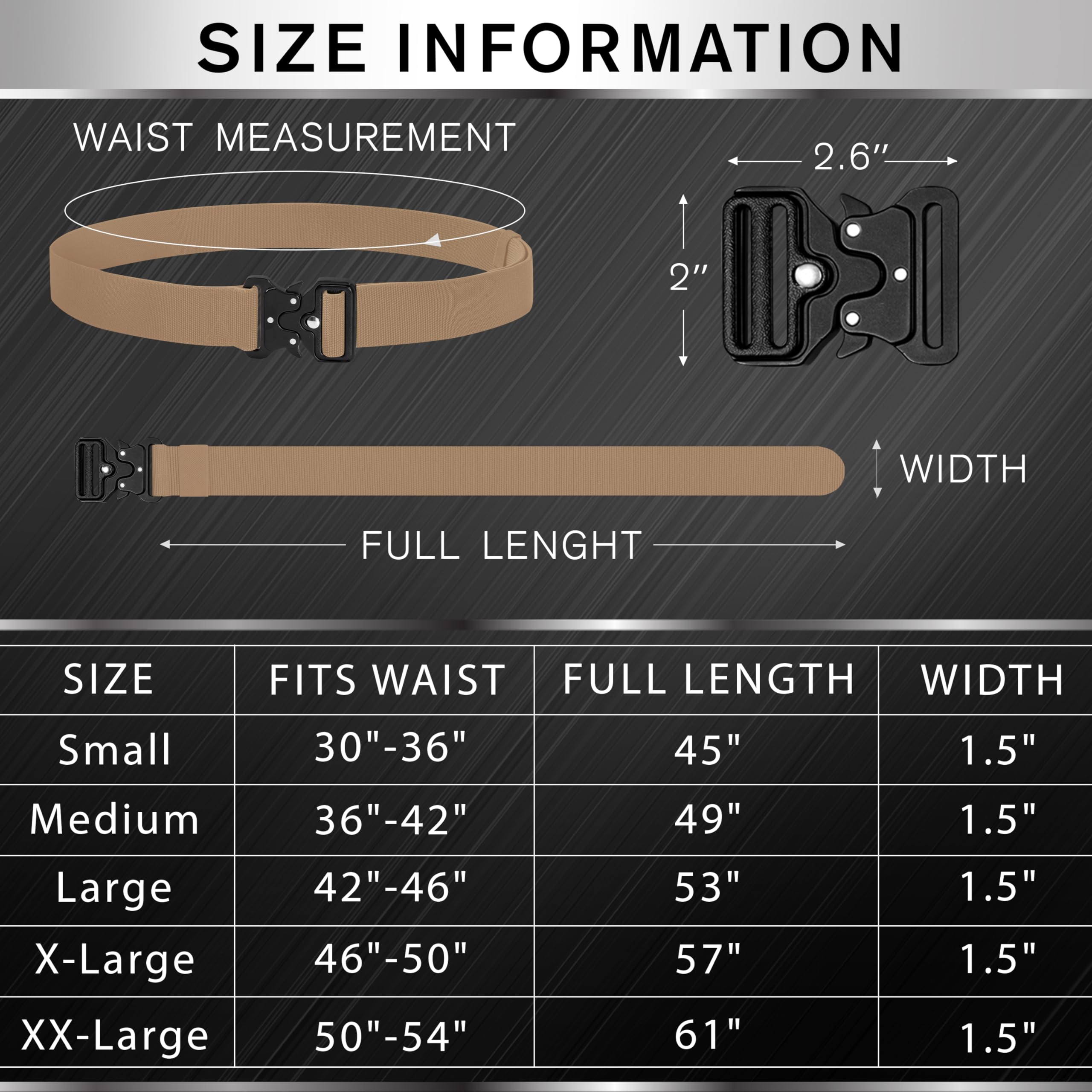 Tactical Belt – Coyote – B3 – L - image 7