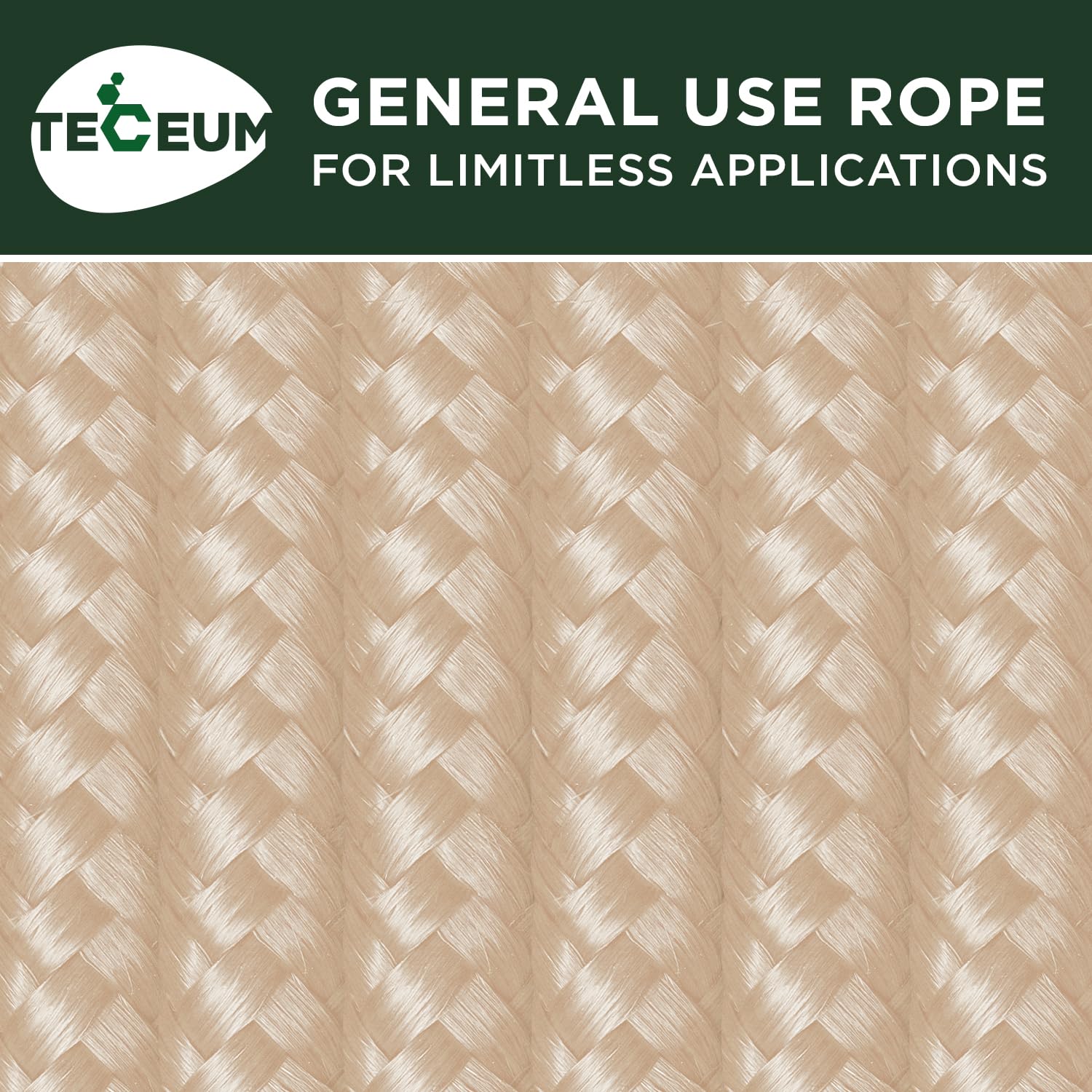 Rope Polypropylene 3/8" 90 ft Beige - image 9