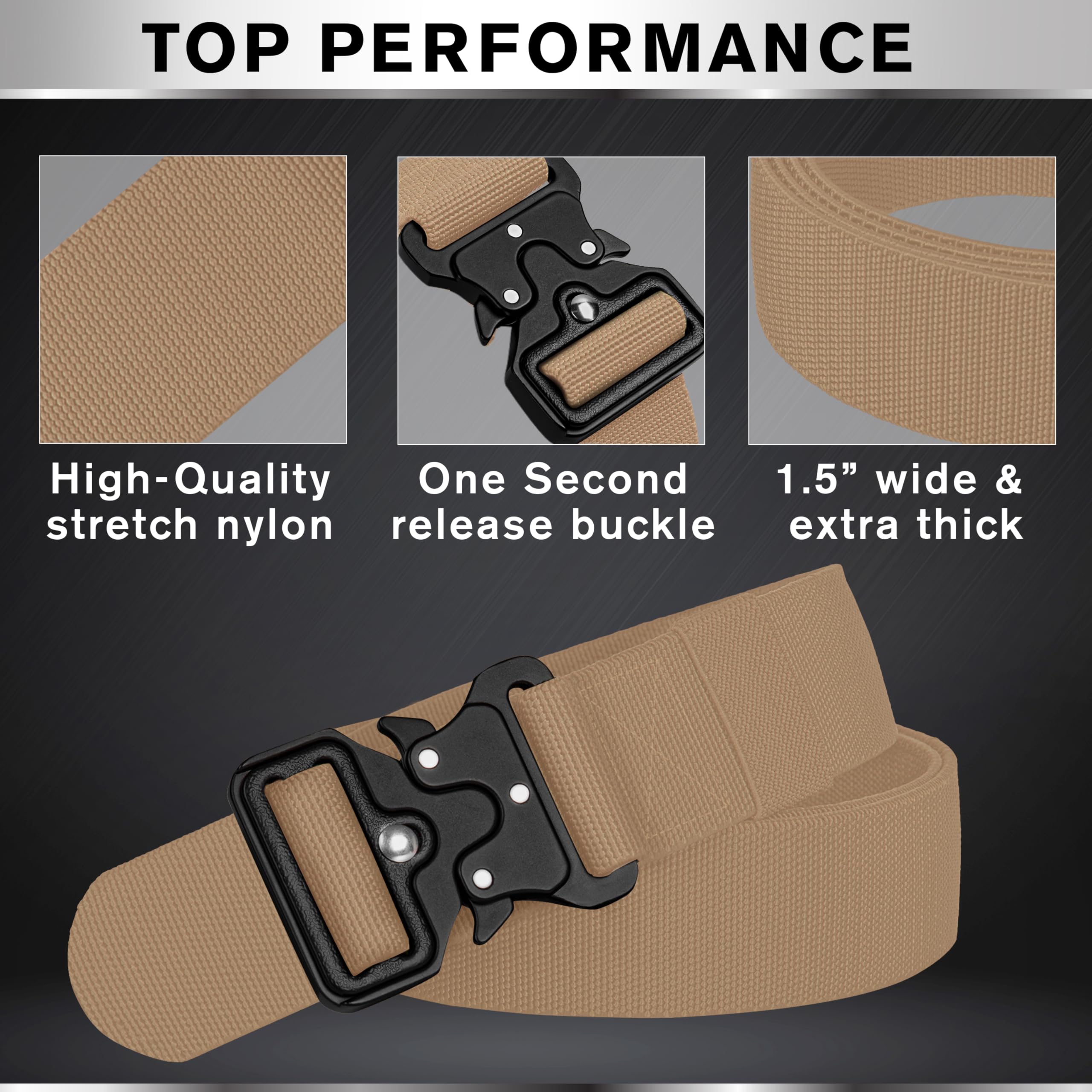Tactical Belt – Coyote – B3 – L - image 3
