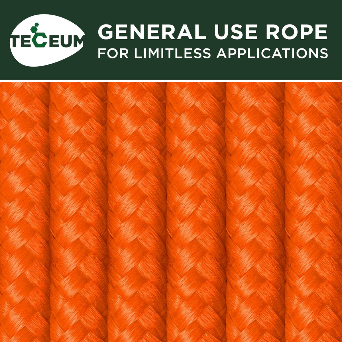 Rope Polypropylene 1/4" 150 ft Orange - image 9