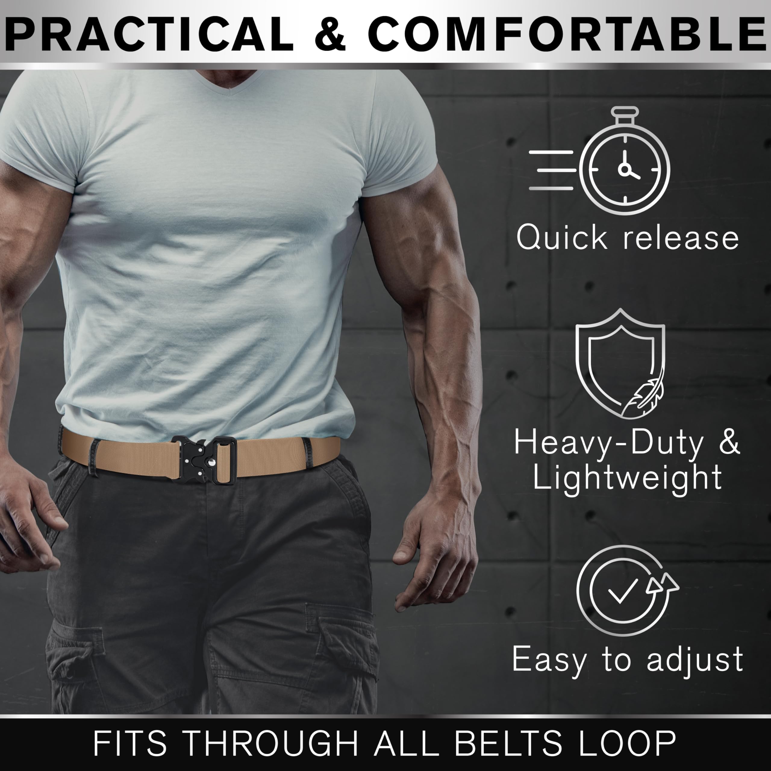 Tactical Belt – Coyote – B3 – L - image 4