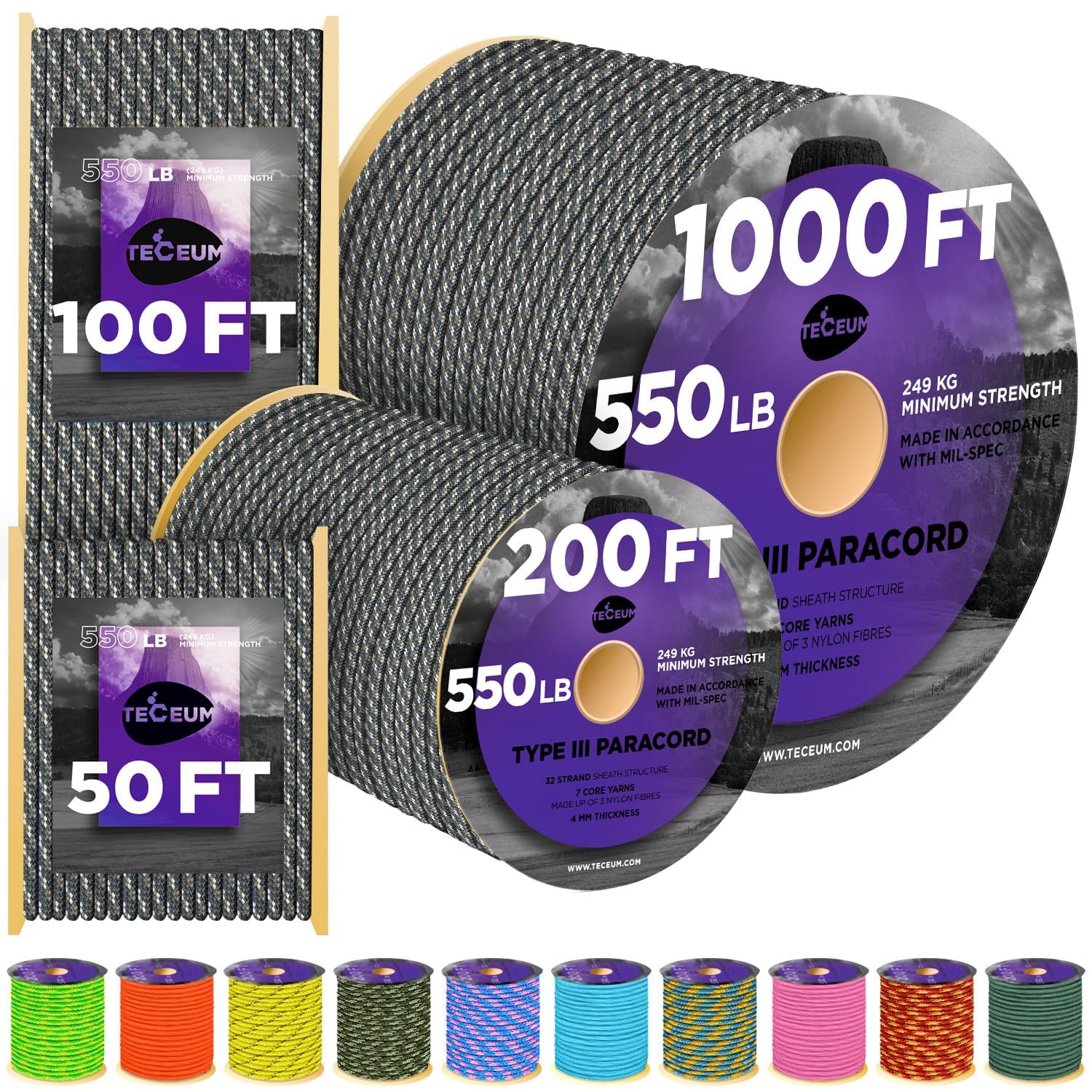 Paracord III 550 Acu Digital – 100 ft - image 1