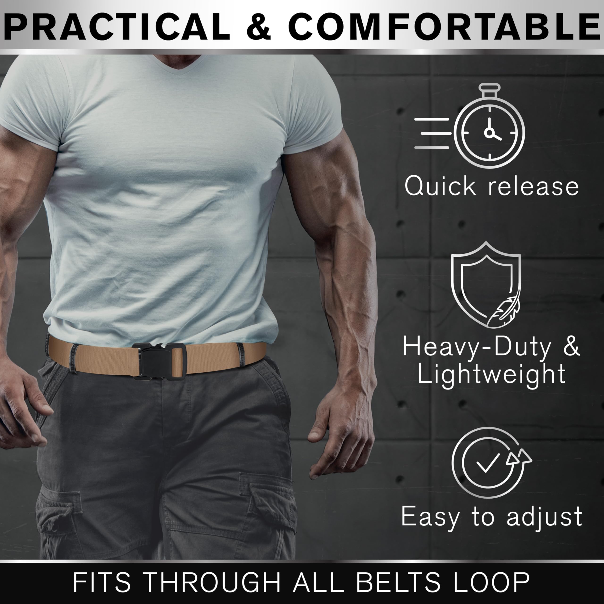 Tactical Belt – Coyote – B5 – L - image 4