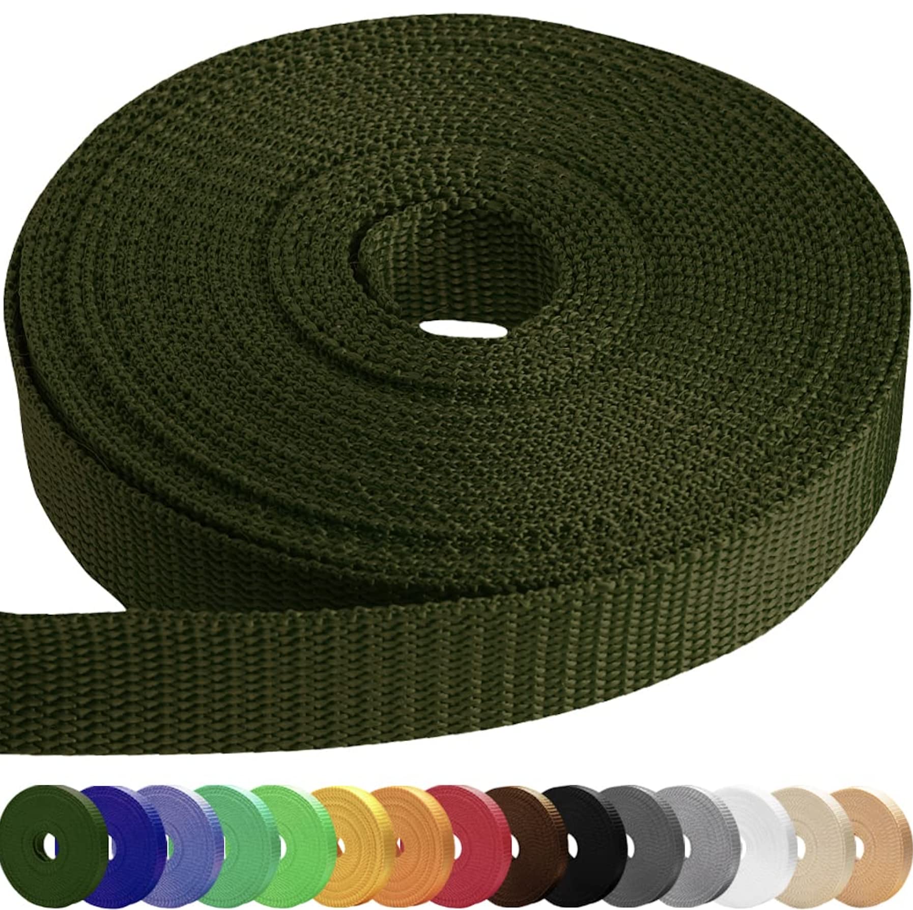 2" Inch Webbing – Khaki – 50 Yards - image 1